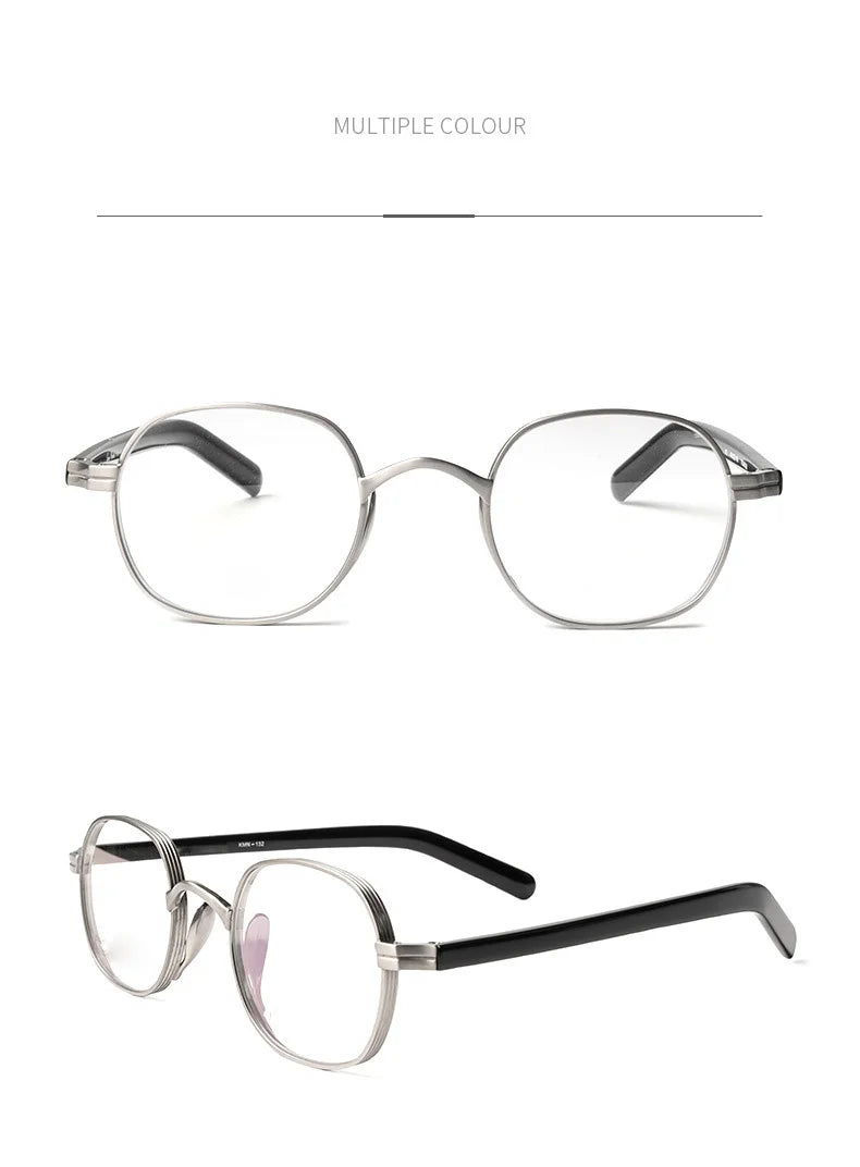 Brightzone Women's Full Rim Square Titanium Acetate Eyeglasses Frame - Lightweight & Durable for Work, Reading & Fashion (Model 105182)