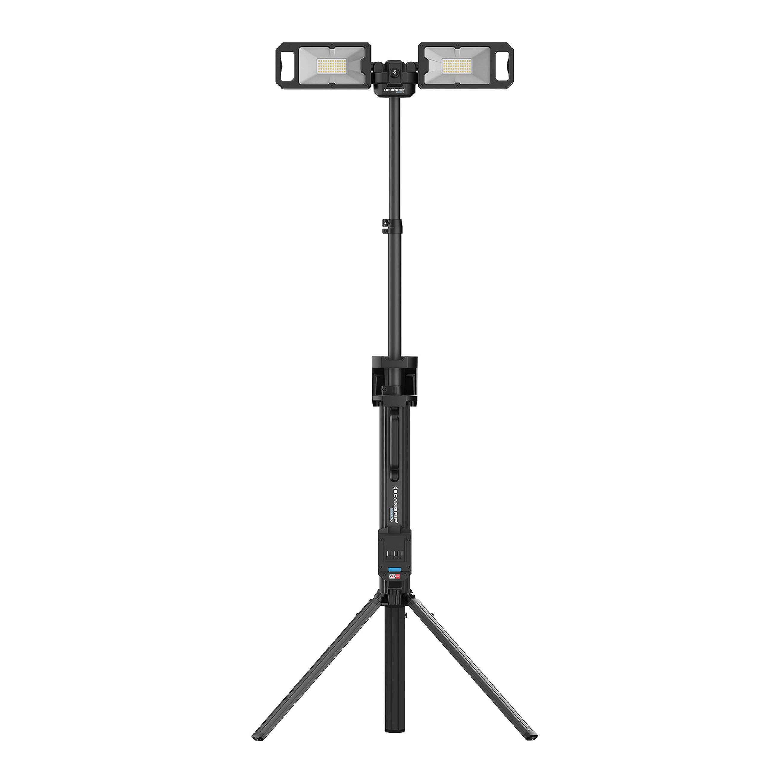 SCANGRIP TOWER 5 CONNECT 5000 Lumen LED Flood Light with Tripod - Battery Powered, Portable Work Light for Construction, Automotive Repair & Outdoor Activities | Flexible, Lightweight & Compact Design