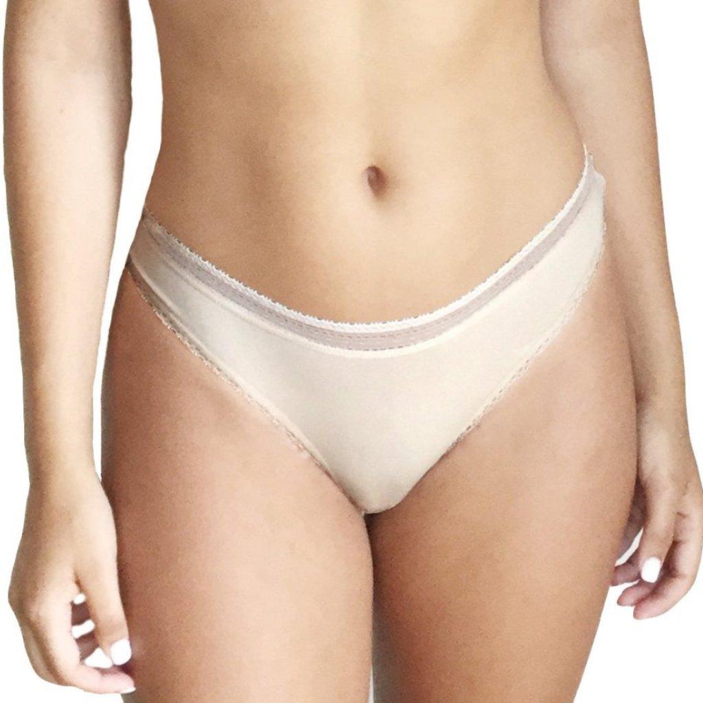 Serena Women's Pima Cotton Lace Trim Thong Underwear - Soft Breathable Comfortable Panties for Everyday Wear | Clearance Sale