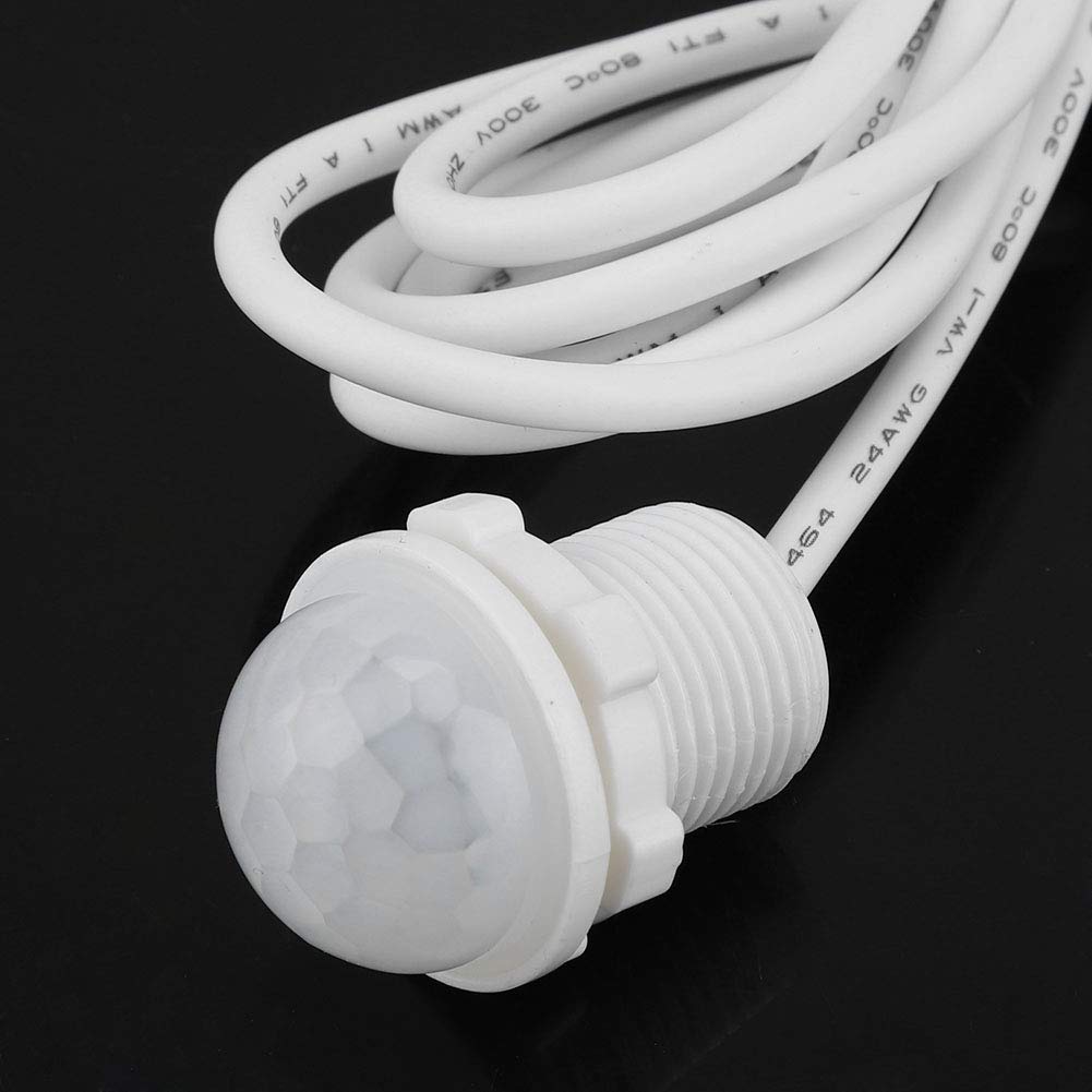 DC5-24V Motion Sensor Switch, Infrared Occupancy Sensor with Human Body Detection for Corridors, Bathrooms & Closets - Energy Saving Automatic Light Control for Home & Office