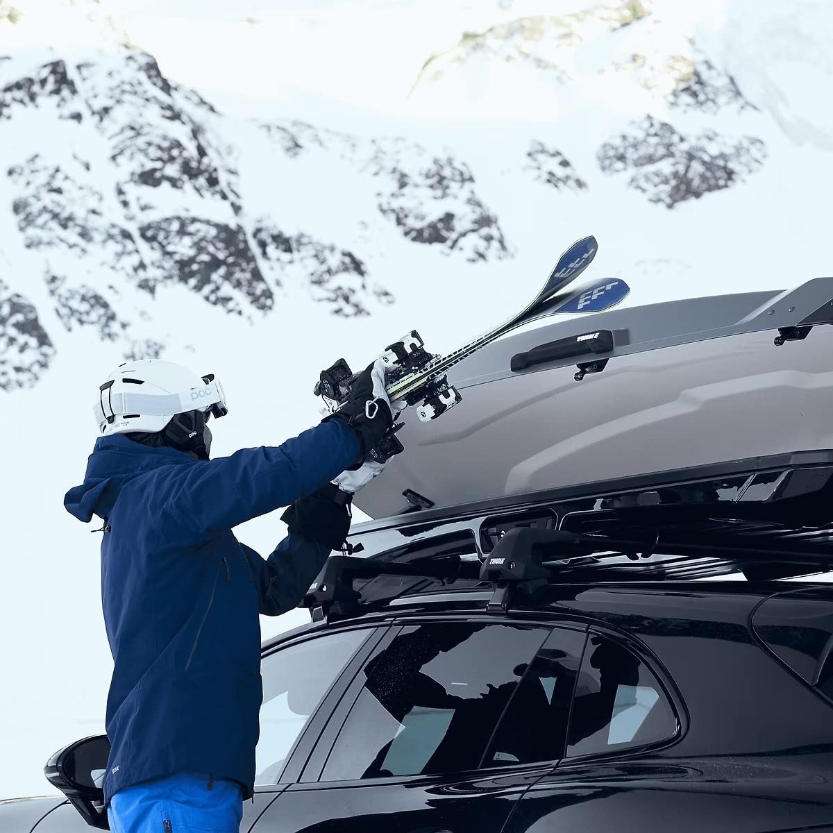 Thule Vector Rooftop Cargo Box - Waterproof & Durable Car Top Storage Carrier for SUVs, Trucks & Vans - Perfect for Road Trips, Camping & Outdoor Adventures