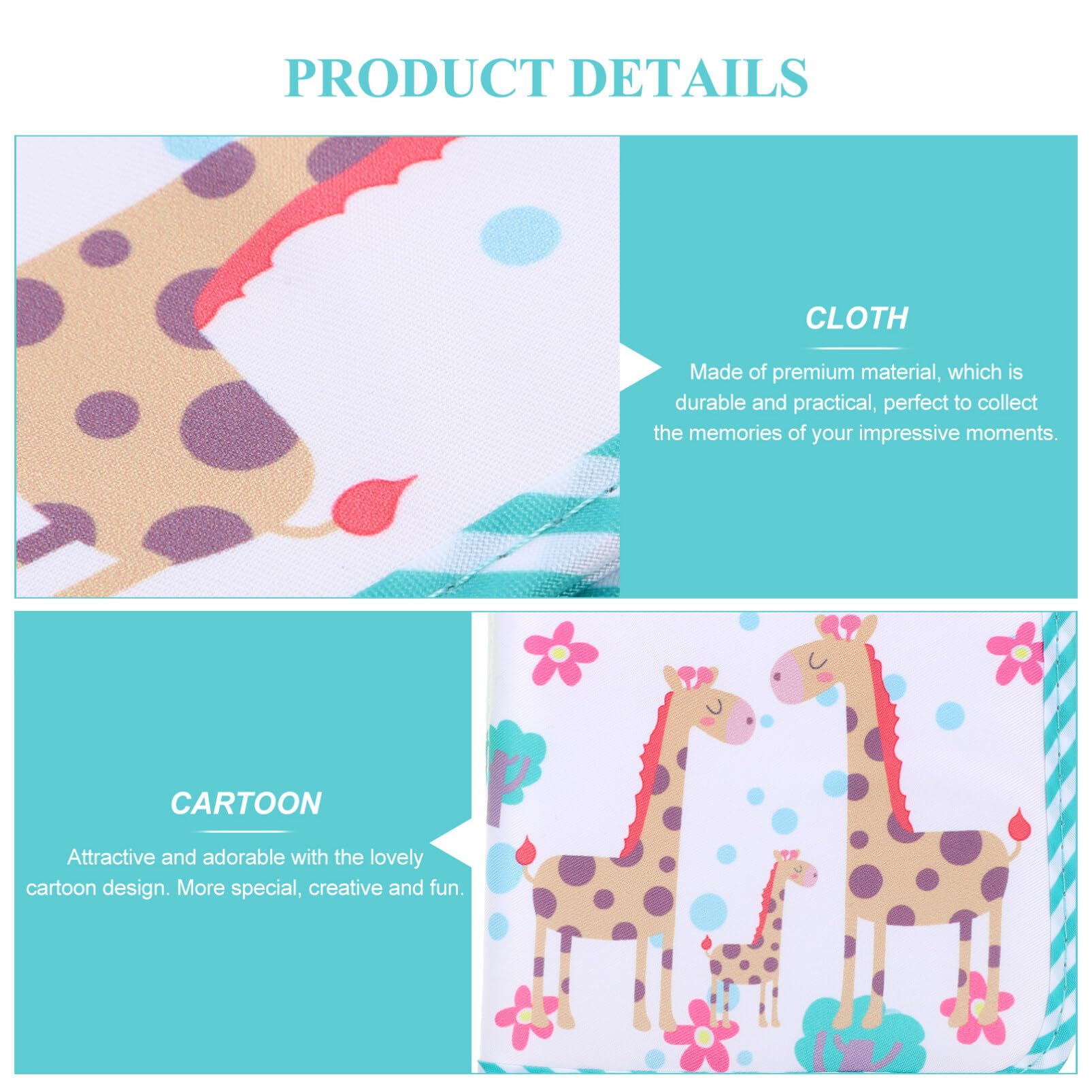 Soft Cloth Baby Photo Album - Woodland Animal Theme First Year Memory Book for Newborns & Toddlers | Perfect Baby Shower Gift for New Parents | Nursery Decor, First Birthday Keepsake & Childhood Milestone Organizer