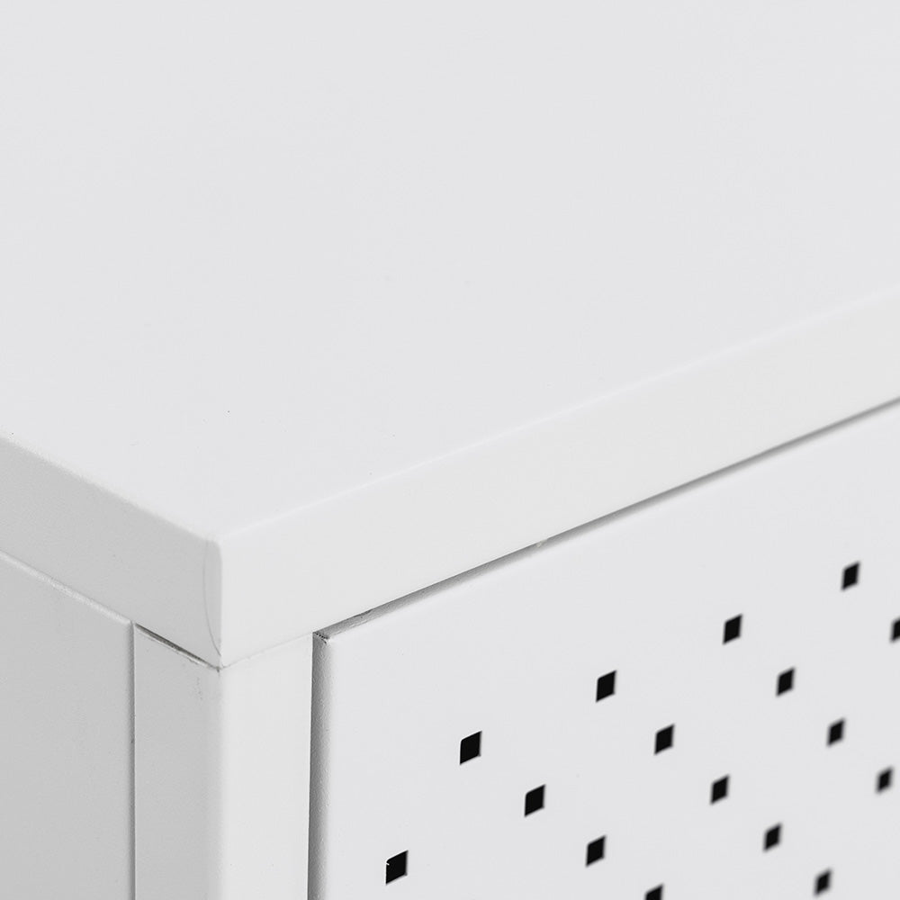 Modern White Newton 2-Door Sideboard 82cm - Stylish Storage Cabinet for Living Room, Dining Room & Entryway