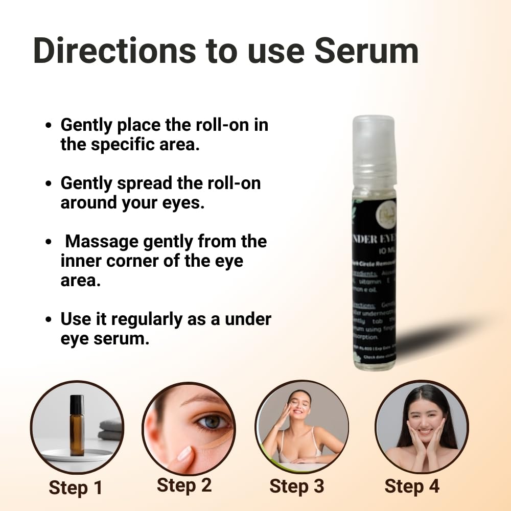 Best Magical Jar Under Eye Serum for Dark Circles Removal | Brightens & Hydrates Under Eye Area | 10ml Dark Circle Treatment | Perfect for Night Routine & Travel Skincare