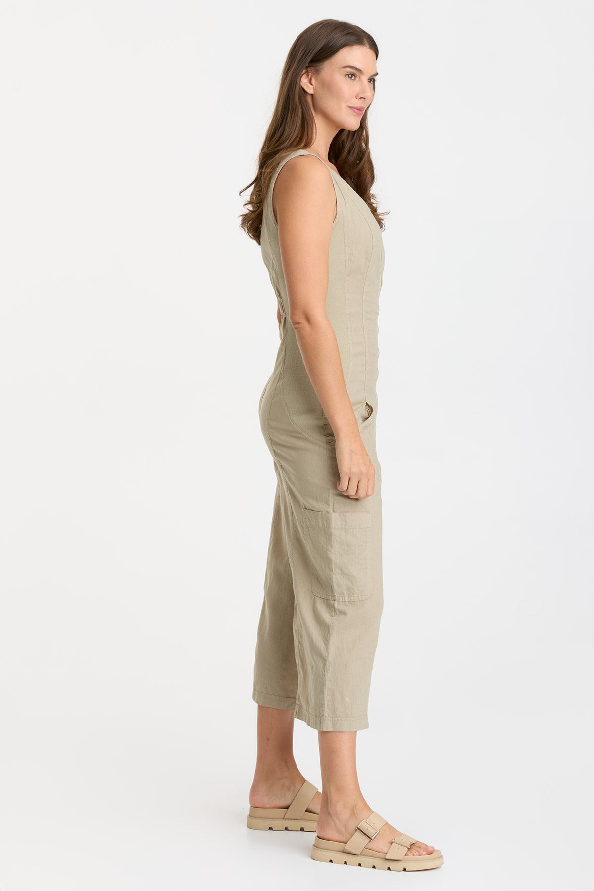 Linen Norris Jumpsuit for Women - Comfortable & Stylish Summer Romper with Pockets | Perfect for Beach, Vacation & Casual Outings