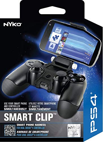 Nyko Smart Clip - Universal Phone Mount for PlayStation DUALSHOCK 4 Controller - Compatible with iPhone 12/13 Pro/Max, Samsung Galaxy & Google Pixel Phones - Perfect for Mobile Gaming & Streaming