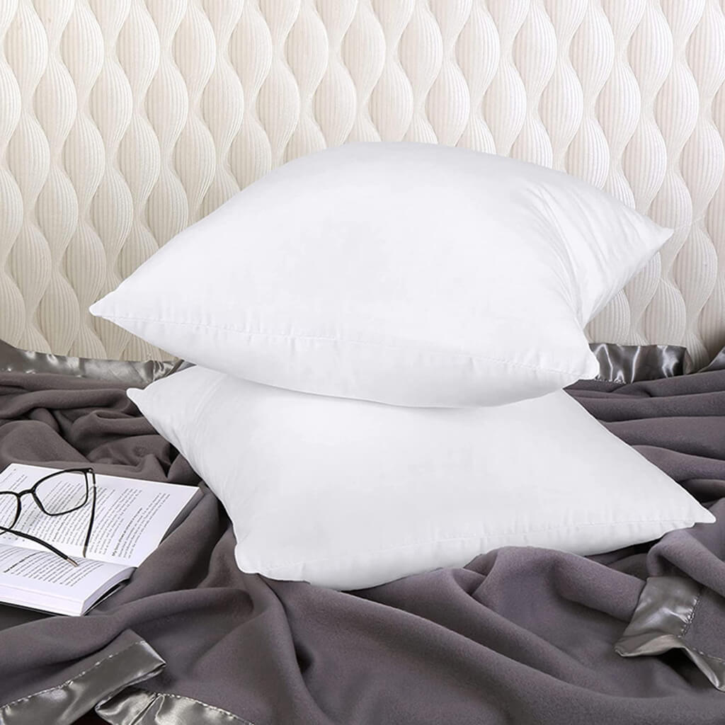 Premium Cotton Throw Pillow Insert - Soft & Hypoallergenic Cushion for Sofa, Bed, Chair - Home Decor & Cozy Living Room Accessories
