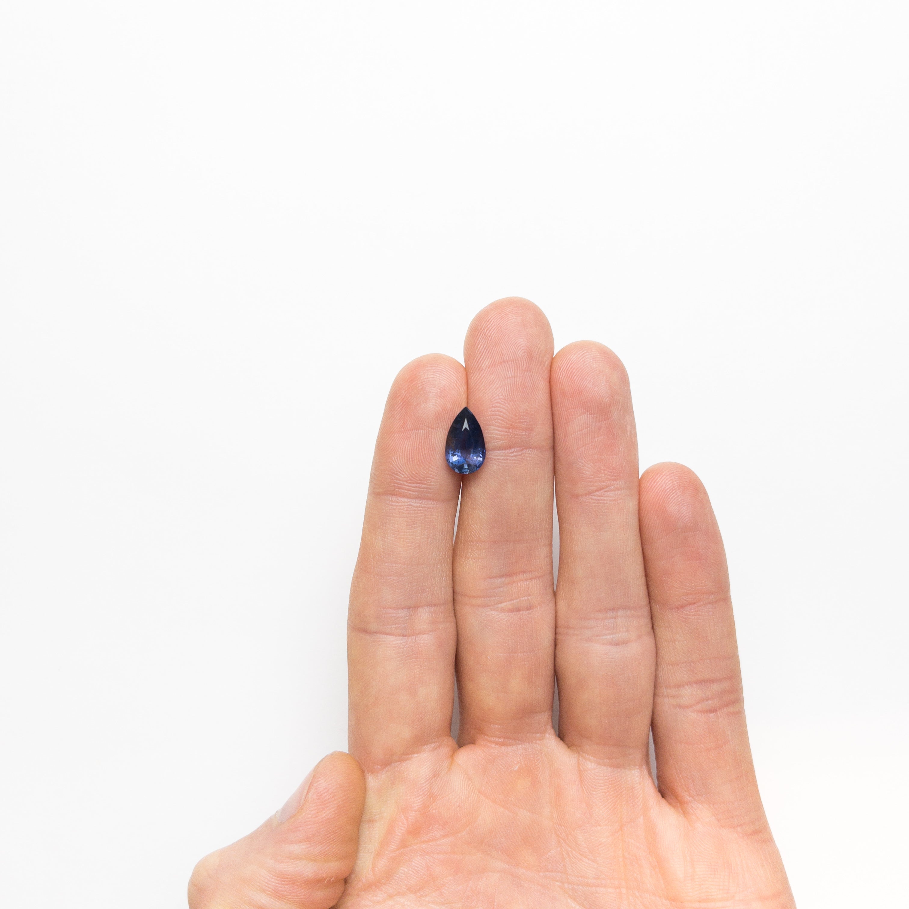 3.21ct Pear Cut Brilliant Blue Sapphire Gemstone - 12.09x7.26x4.93mm for Engagement Rings & Fine Jewelry Making