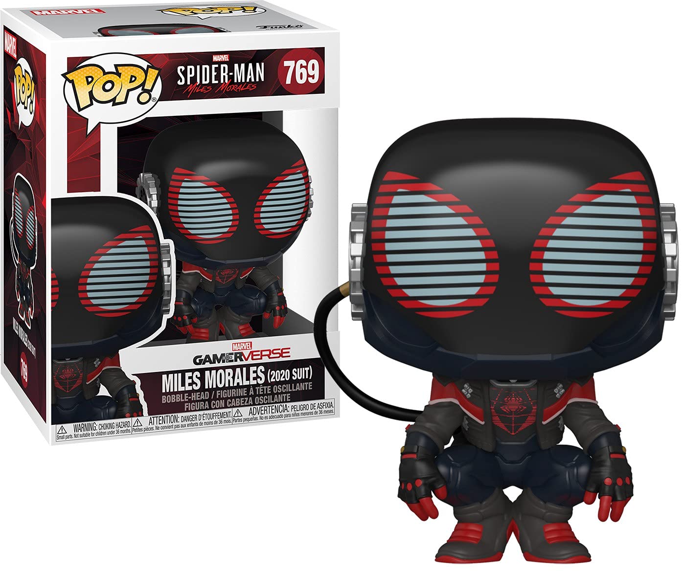 Funko Pop! Marvel’s Spider-Man: Miles Morales - Miles 2020 Suit Action Figure | Collectible Vinyl Toy for Gamers & Marvel Fans | Perfect for Display, Gifts, and Comic Conventions
