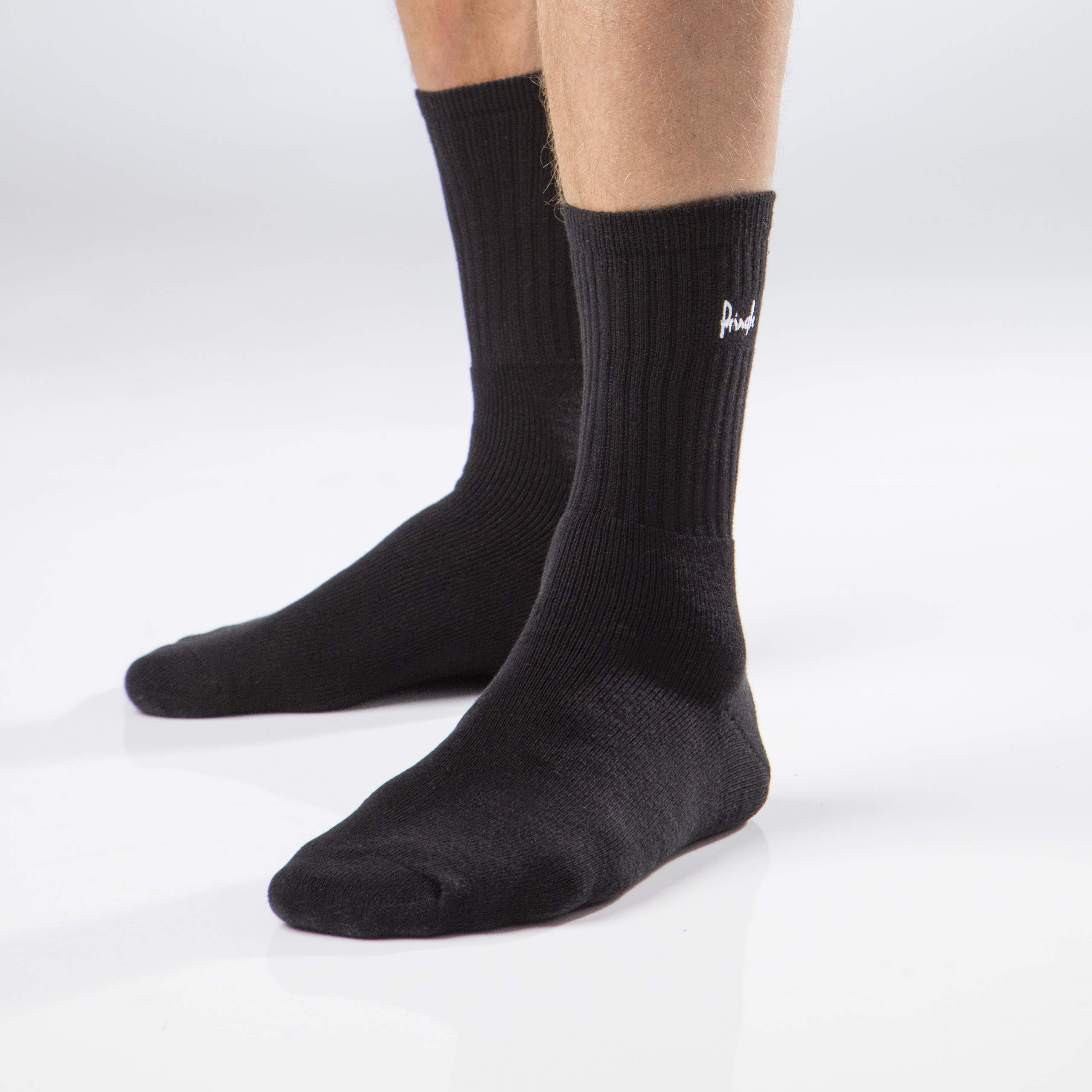Men's 6-Pair Pringle Full Cushion Athletic Socks - Breathable Workout Socks for Running, Gym & Sports Activities