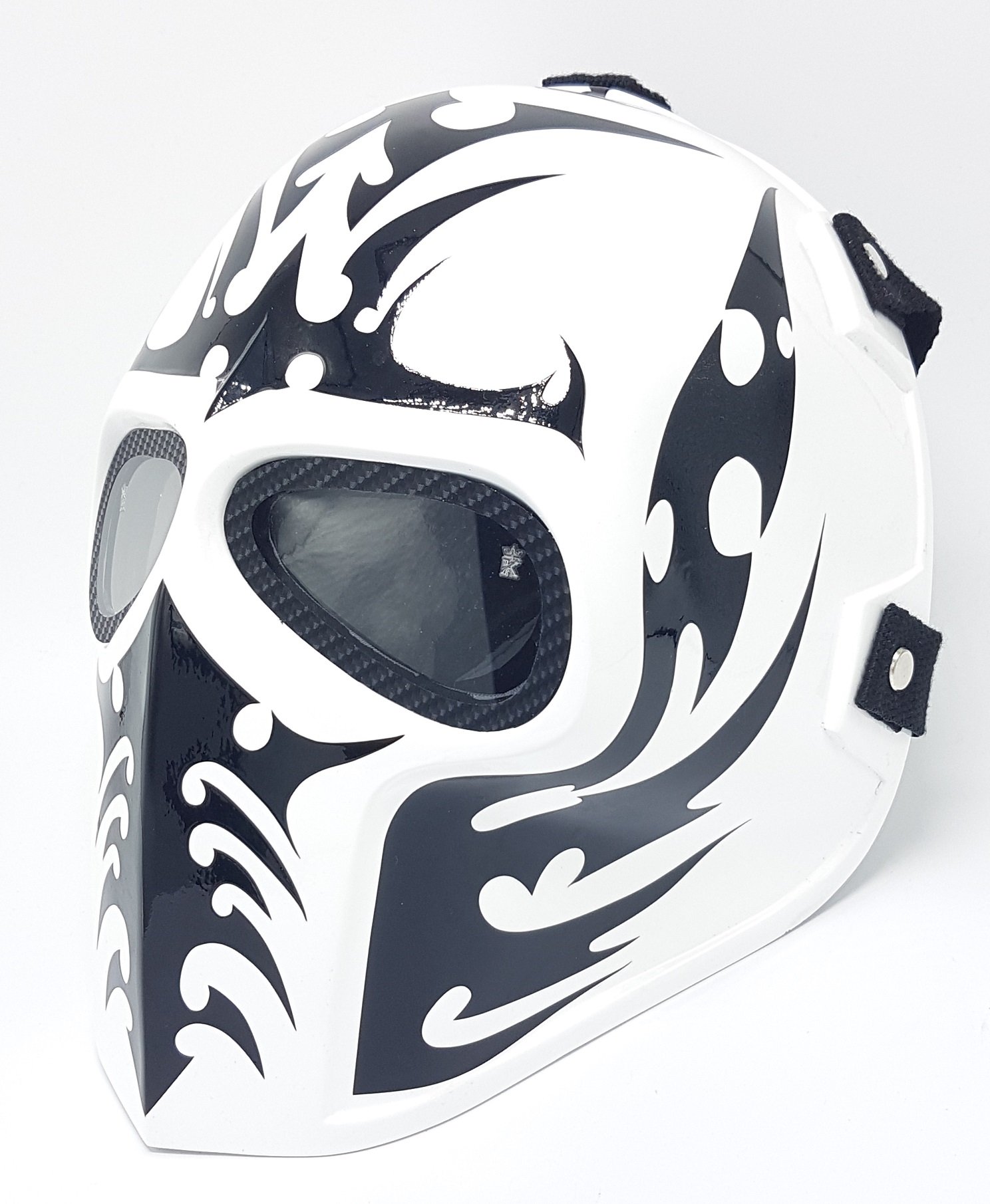 Tactical Airsoft Mask - Army of Two Style Protective Gear for Outdoor Sports, BB Gun Games & Cosplay | Full Face Protection Ghost Mask (White) - Perfect for Airsoft Battles, Halloween Costumes & Military-Themed Parties