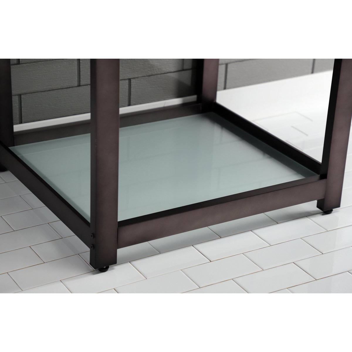 25 x 22 Inch White Ceramic Bathroom Console Sink with 4 Inch Overflow & 3 Hole Faucet - Perfect for Powder Rooms, Guest Baths & Farmhouse Style Vanities