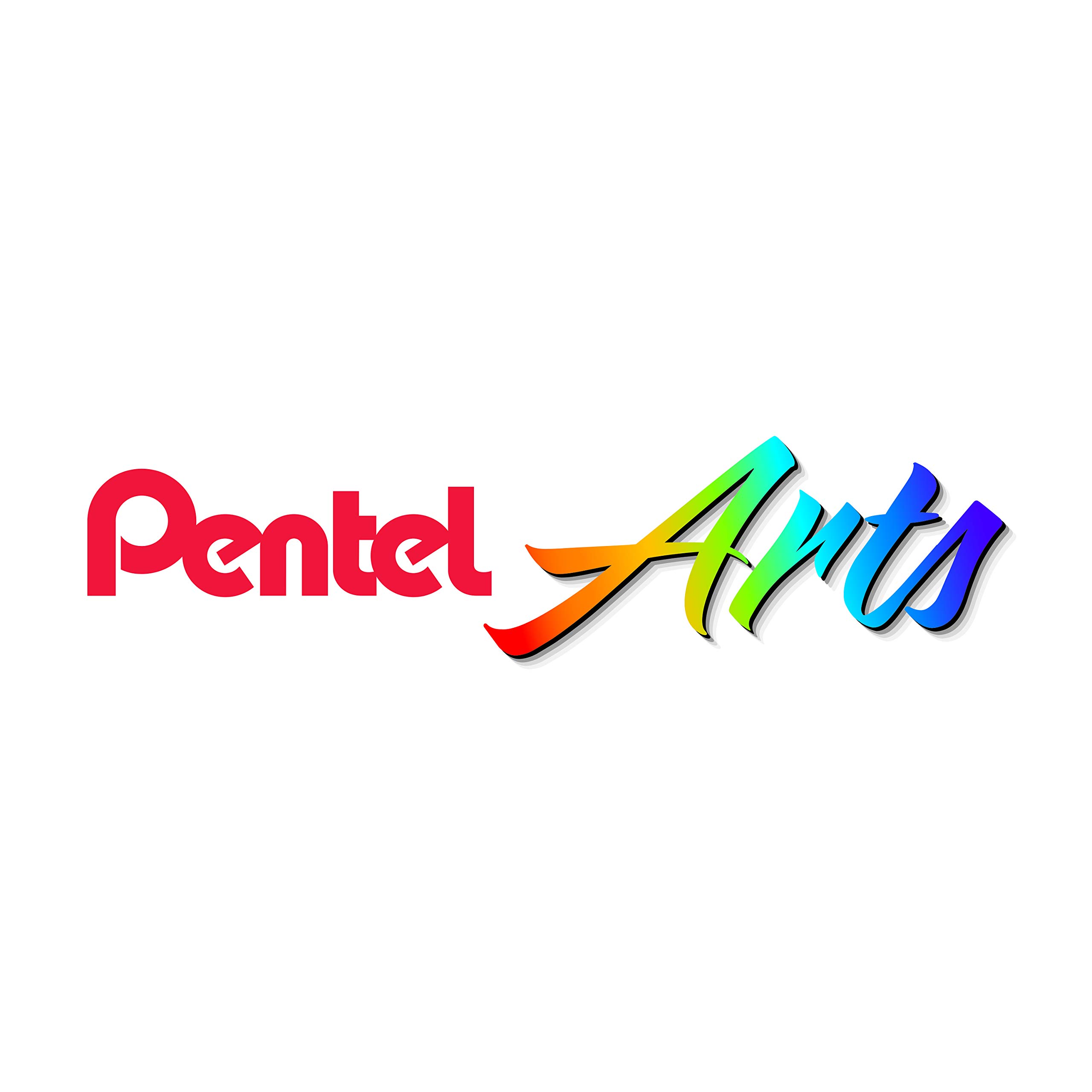 Pentel XGFL-102 Red Artist Brush - Professional Watercolor & Acrylic Painting Brush for Artists, Students & Hobbyists - Perfect for Canvas, Paper & Mixed Media Art Projects