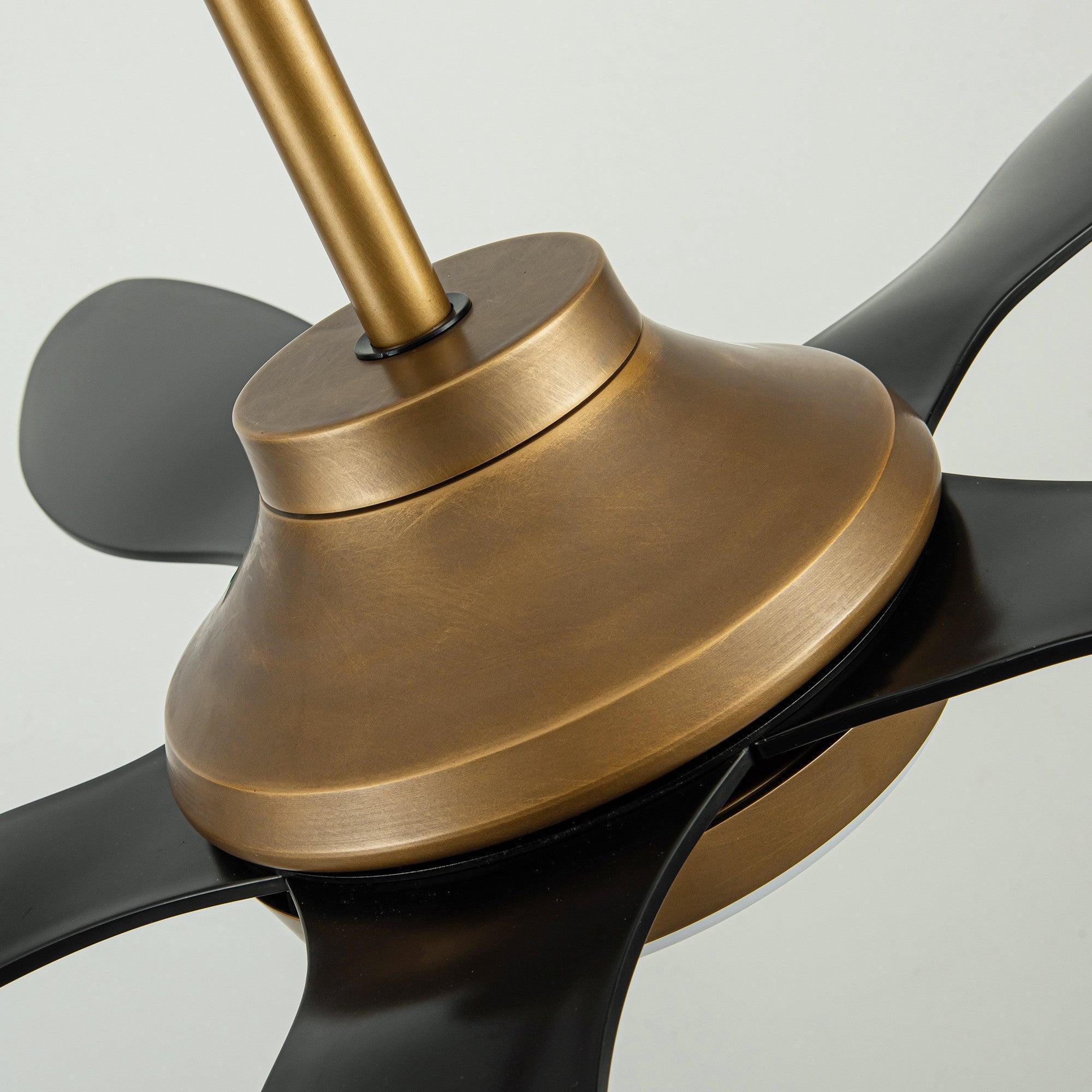 52 Inch Punjab Smart Ceiling Fan with LED Light - Energy Efficient, Remote Control, Quiet Operation for Bedroom, Living Room, and Office