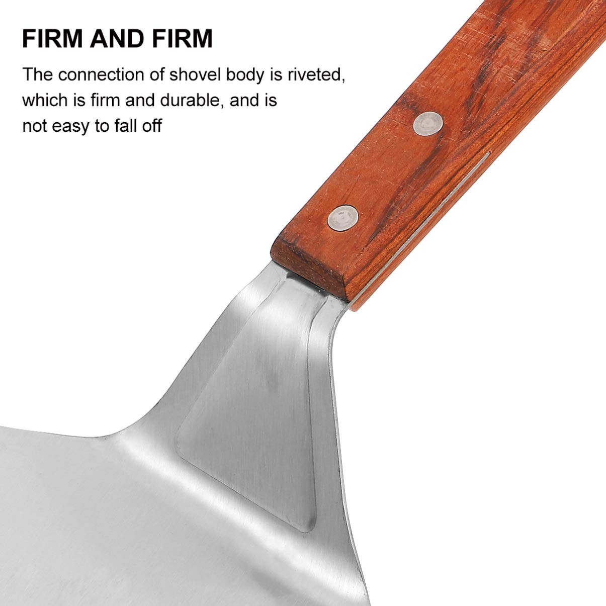 DOITOOL Stainless Steel Pizza Spatula - Professional Pizza Peel for Baking, Serving & Transferring - Perfect for Kitchen, Restaurants & Outdoor BBQ - Non-Stick Pizza Turner, Cake Lifter & Bread Server Tool