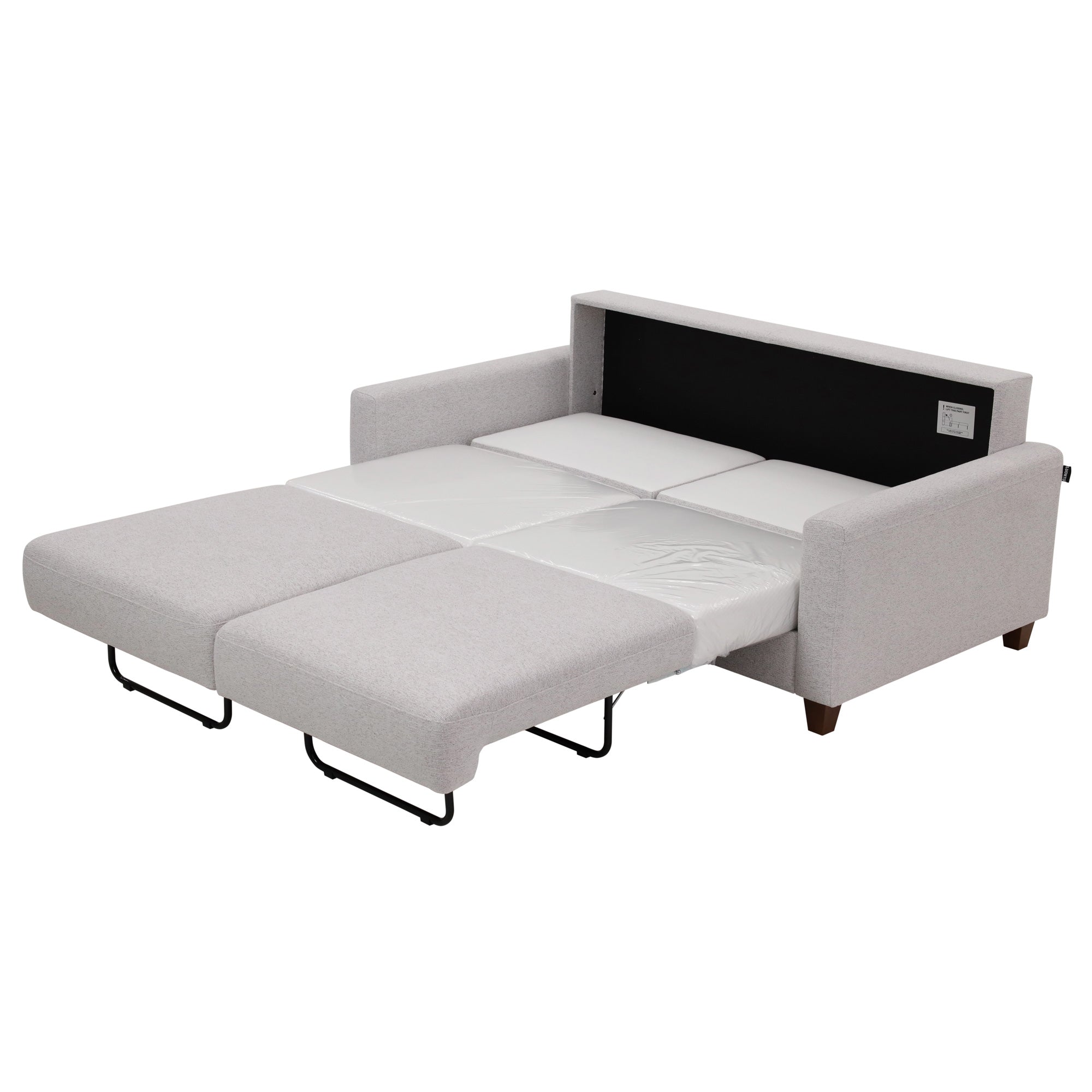 Meko Sleeper Loveseat - Convertible Sofa Bed with Storage | Comfortable 2-Seater for Small Spaces | Perfect for Guest Rooms, Apartments & Home Offices