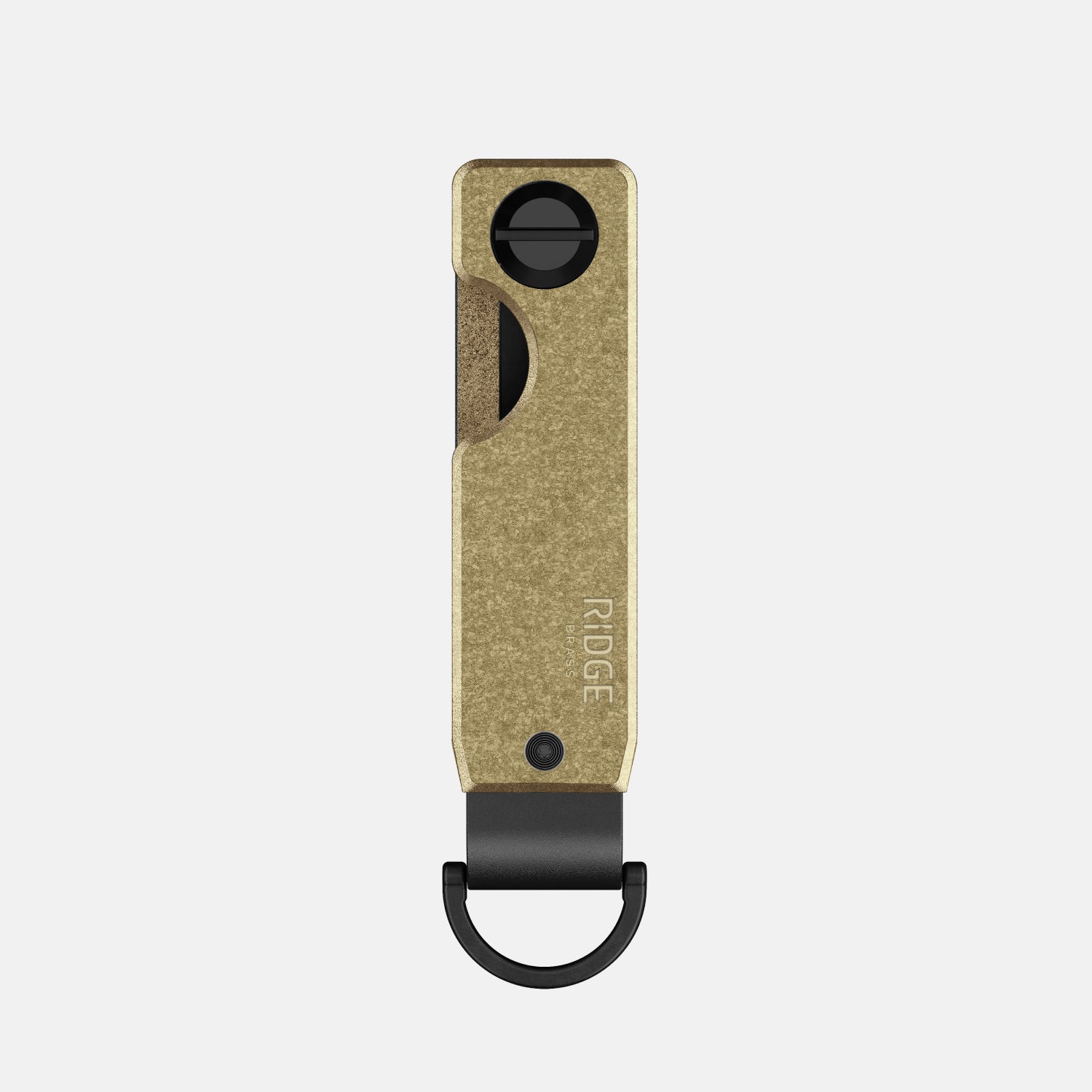 Premium Ridge KeyCase Brass - Durable & Stylish Key Holder for Everyday Carry, Travel & Outdoor Adventures