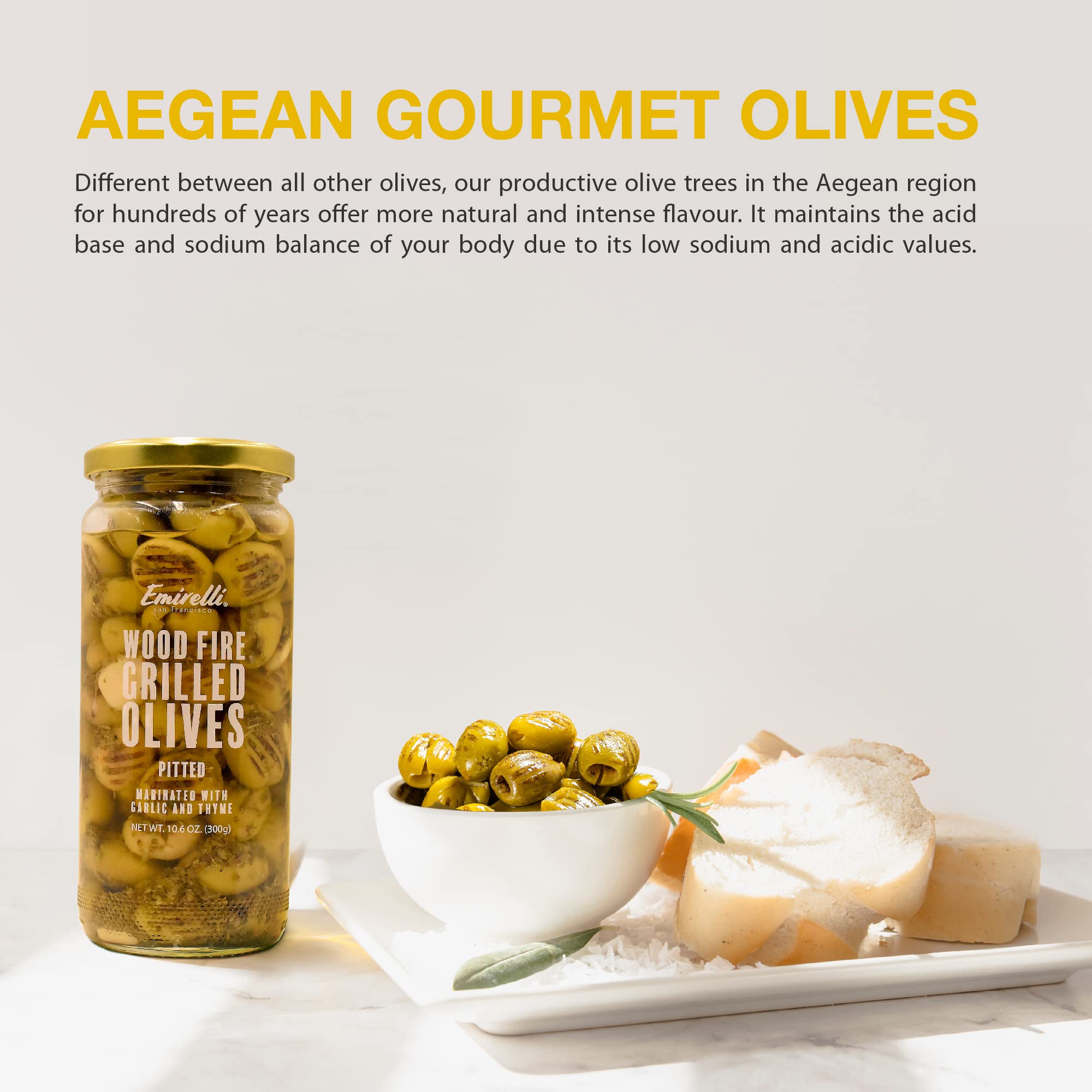 Premium Grilled & Pitted Green Olives - Hand-Picked Turkish Marinated Olives in Fresh Spices (6 Pack) | Perfect for Charcuterie Boards, Mediterranean Dishes & Healthy Snacking