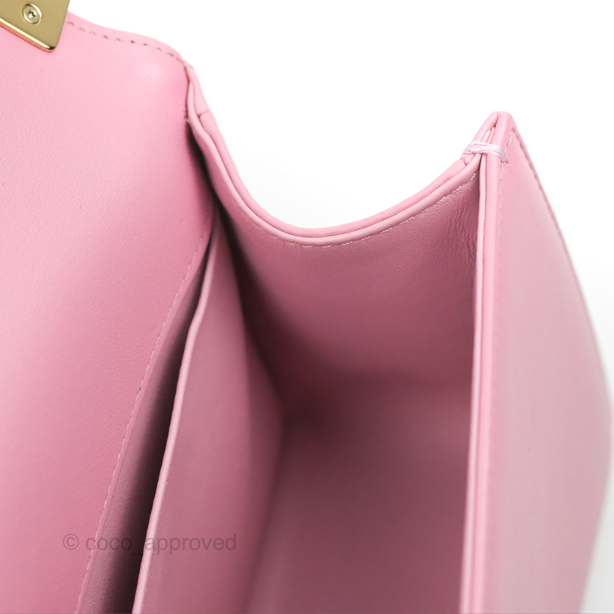 Chanel Chevron Medium Boy Bag in Pink Calfskin with Gold Hardware - Luxury Crossbody Bag for Women, Perfect for Date Night & Special Occasions