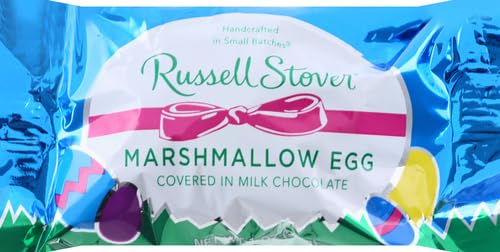 Russell Stover Marshmallow Eggs - Assorted Chocolate Covered Easter Candy Treats for Gifts, Parties & Holiday Celebrations