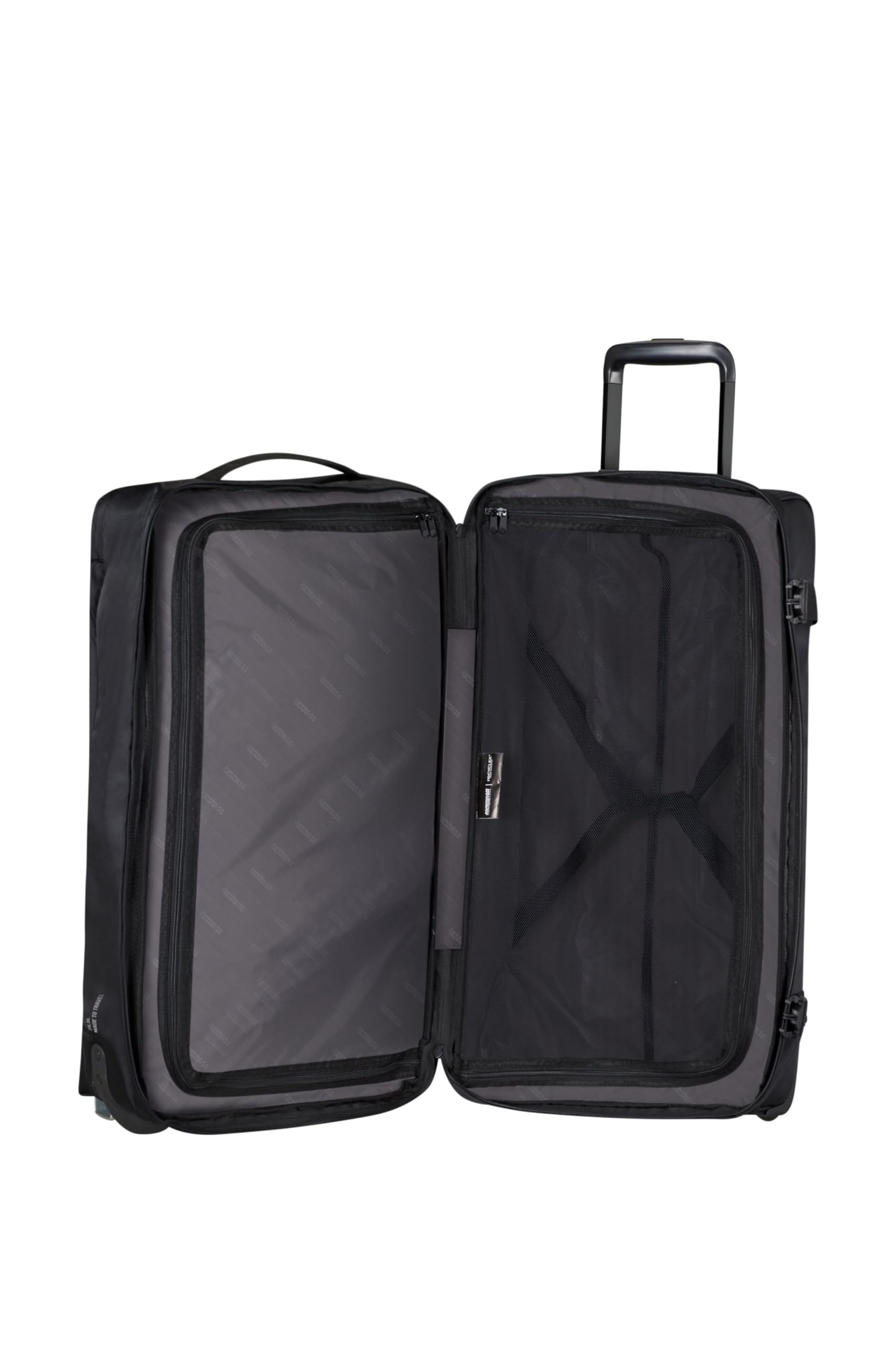 Samsonite Black Asphalt Travel Bags - 68cm Expandable Carry-On Luggage (84L) for Business Trips & Weekend Getaways