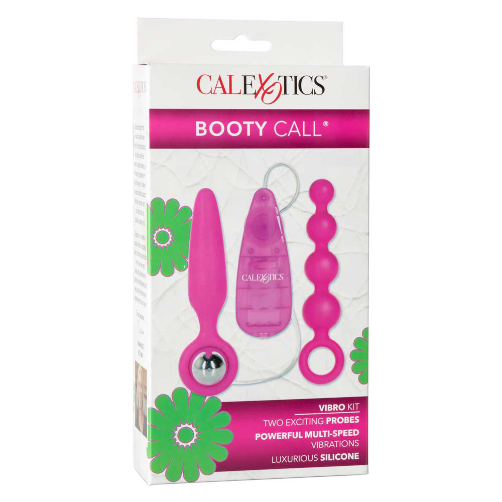 Booty Call Booty Vibro Kit with Anal Plug, Beads & Bullet Vibrator - Couples Adult Toy Set for Enhanced Intimacy & Sensual Play