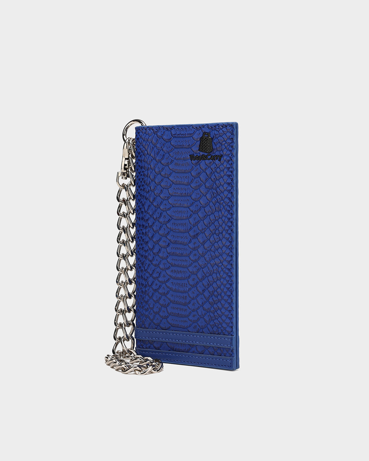 Apollo 1 Chain Wallet for Men - Royal Blue Genuine Leather Bifold Wallet with RFID Protection - Perfect for Everyday Use, Travel & Business