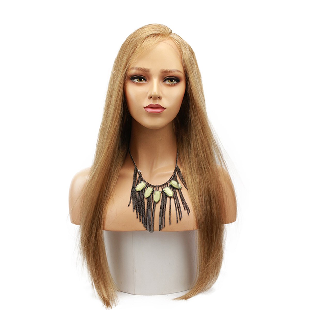 Dreambeauty #18 Pure Blonde Brazilian Remy Human Hair Lace Front Wig for Women - 20 Inch Glueless Full Lace Wig with Baby Hair & Pre-Plucked Natural Hairline | Perfect for Daily Wear, Cosplay, and Special Occasions