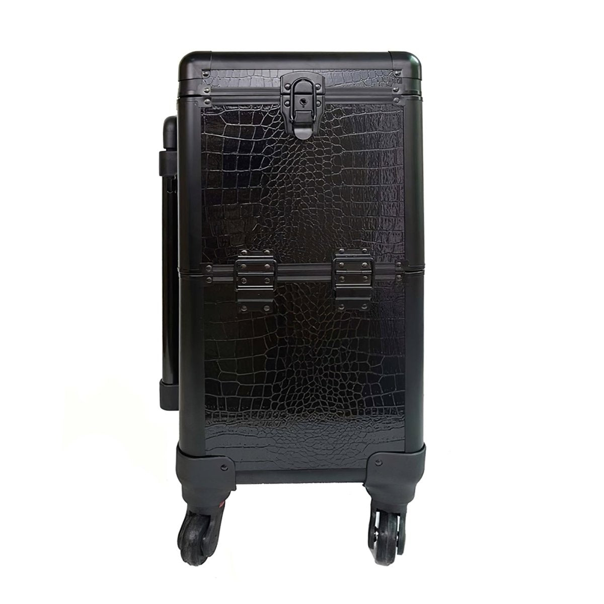 Professional Aluminum Cosmetic Makeup Trolley Case - Portable Beauty Organizer for Makeup Artists & Salon Professionals - Perfect for Travel, Salon Storage & Mobile Makeup Services