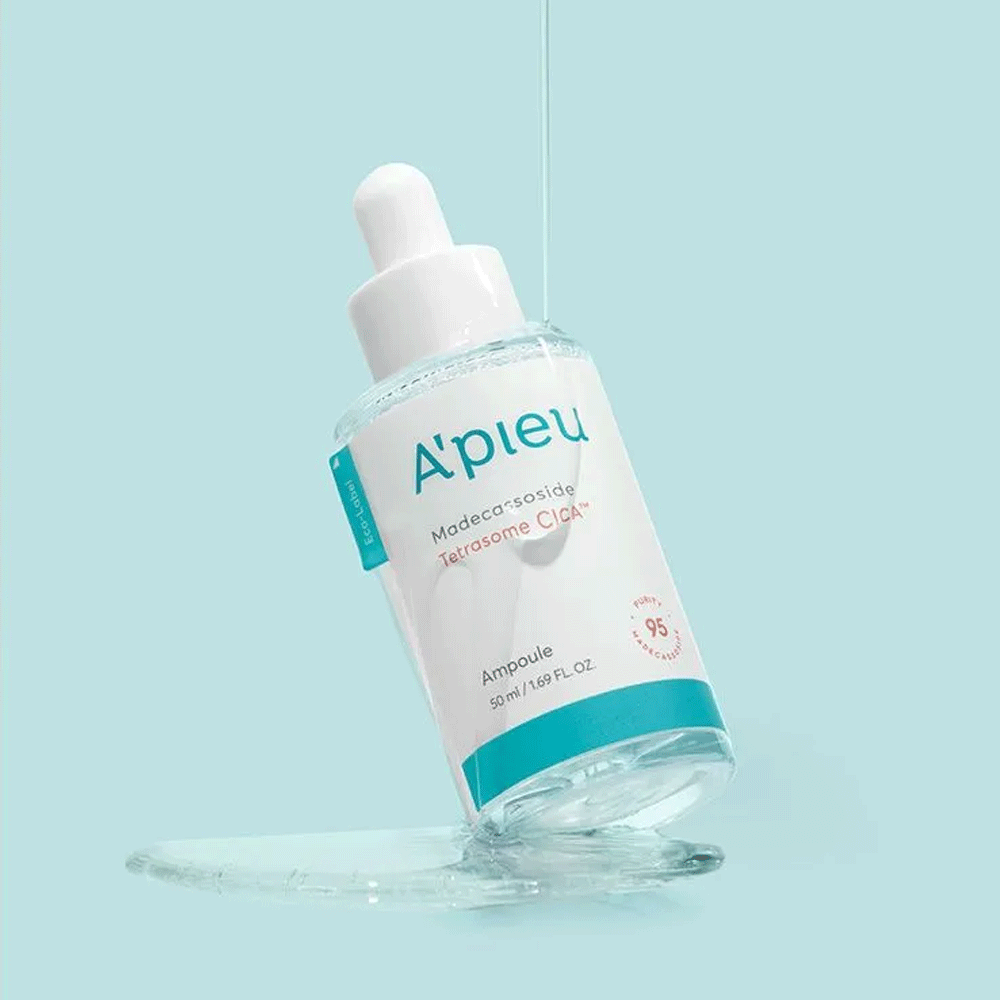 A'PIEU Madecassoside Tetrasome Cica Ampoule 30ml / 50ml - Soothing & Repairing Facial Serum for Sensitive Skin | Perfect for Post-Treatment Care & Daily Hydration