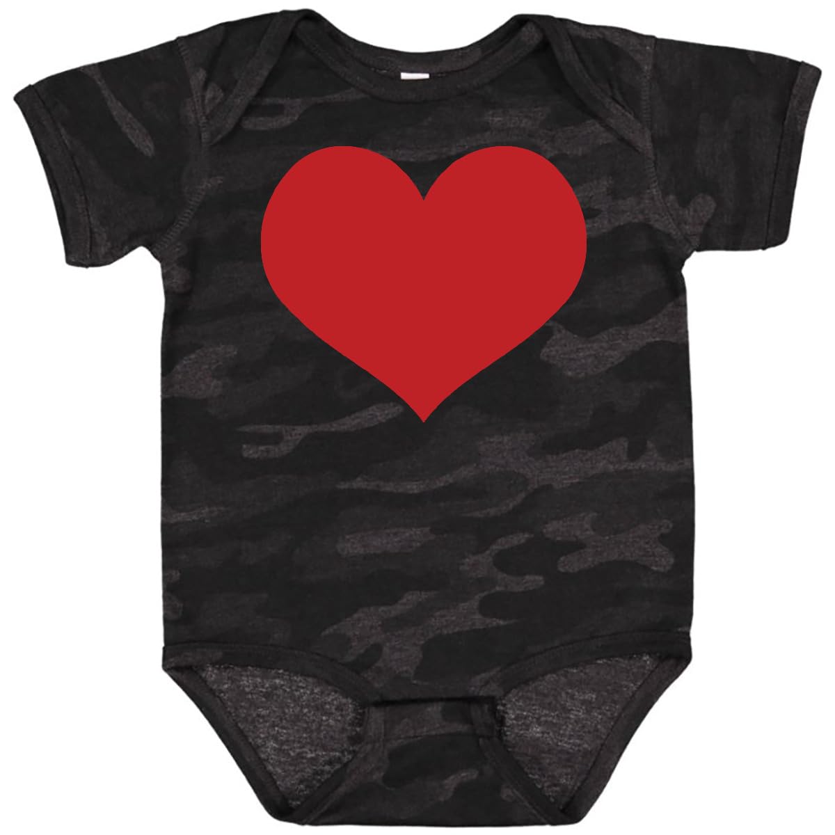 Inktastic Red Heart Valentine Baby Bodysuit - Cute Valentine's Day Outfit for Infants & Toddlers - Perfect for Valentine's Photos, Gifts & Family Celebrations