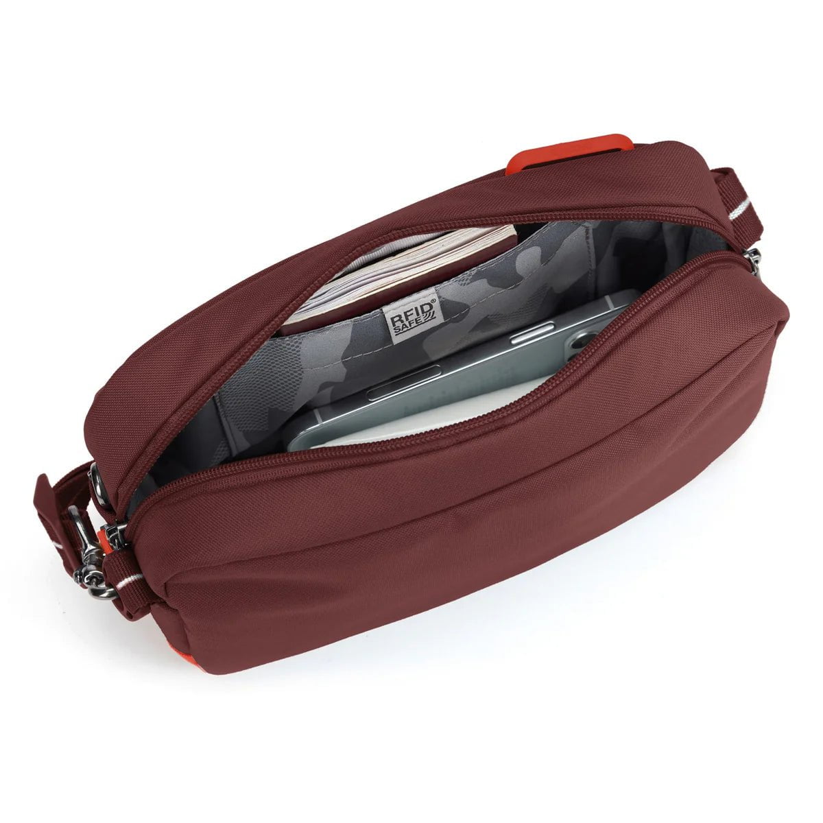 Pacsafe Go Anti-Theft Crossbody Bag - Secure Travel Purse for Women & Men - RFID Blocking, Slash Proof - Perfect for Commuting, Shopping & Travel