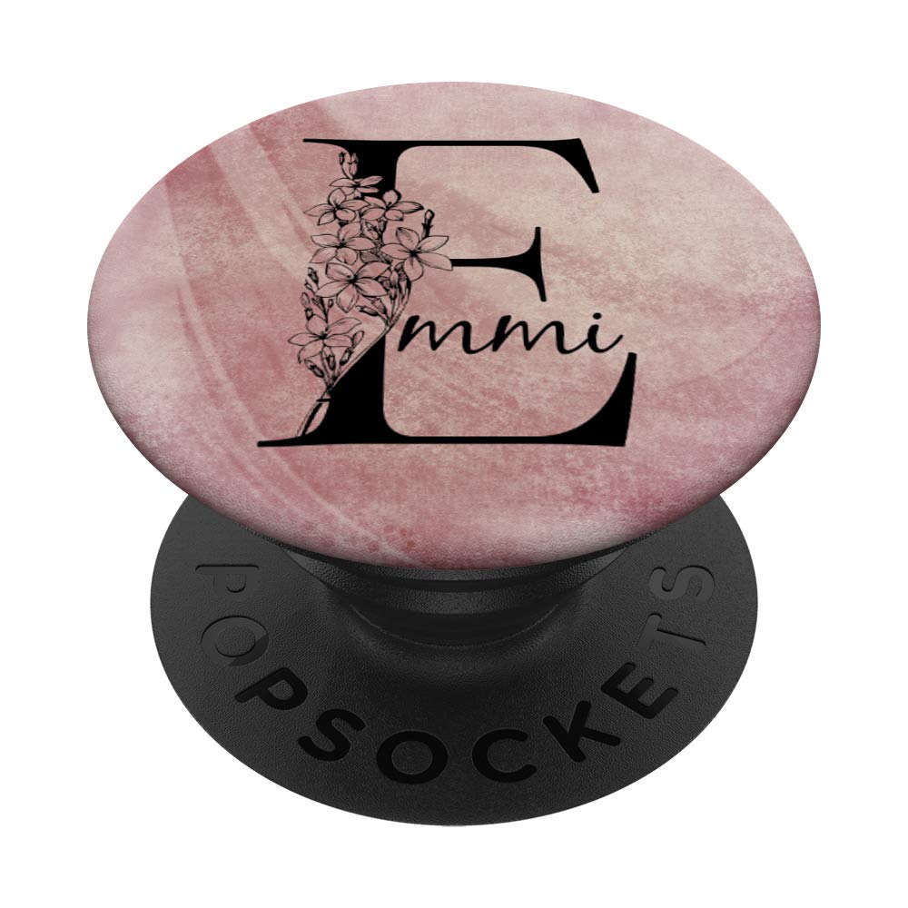 Emmi Personalized Name Floral Rose Pink Grunge Design T-Shirt - Custom Name Apparel for Women & Girls - Perfect for Birthdays, Gifts & Casual Wear