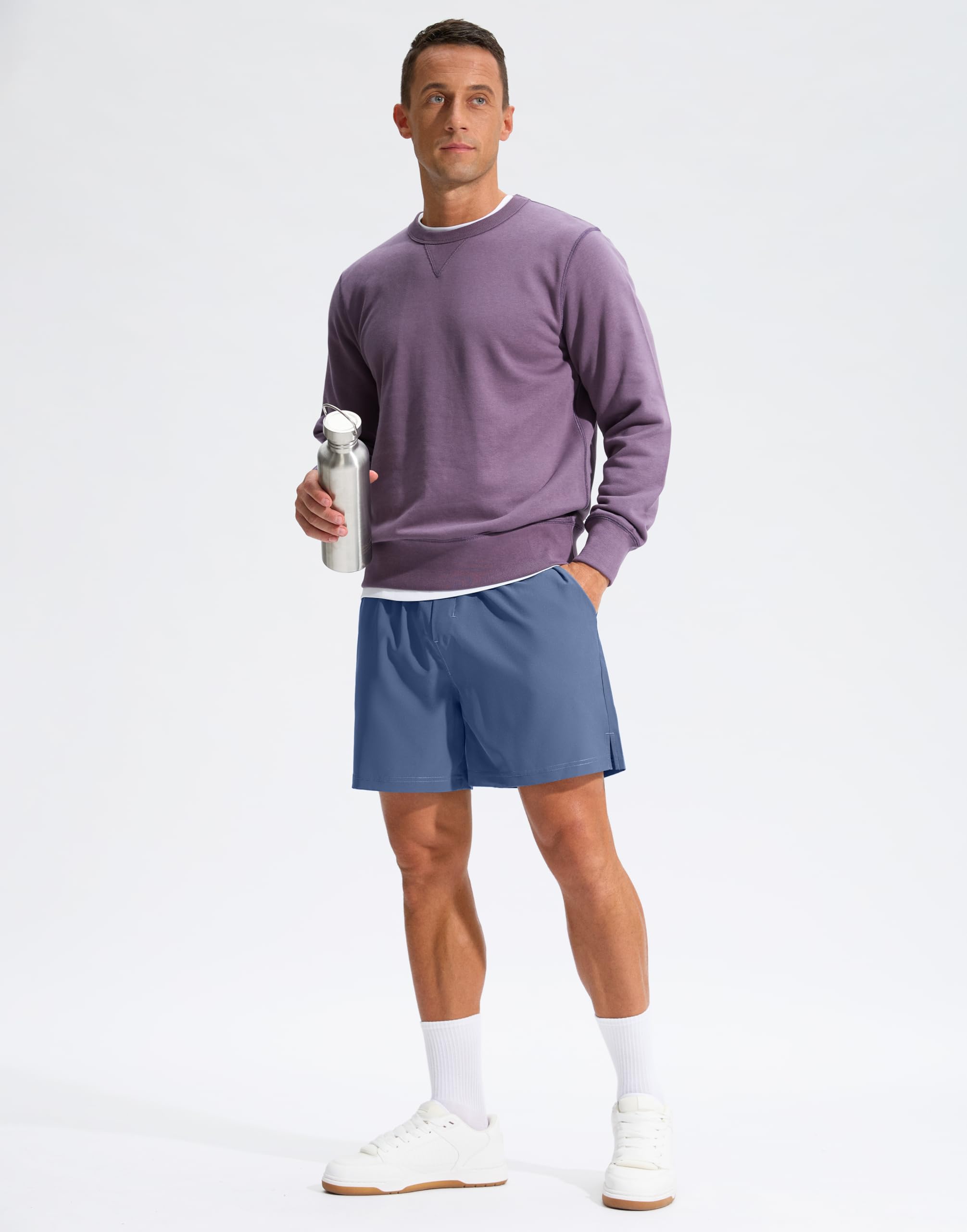 Soothfeel Men's 5 Inch Running Shorts with Zipper Pockets - Quick Dry Athletic Shorts for Gym, Workout, Tennis & Sports | Perfect for Jogging, Training & Outdoor Activities