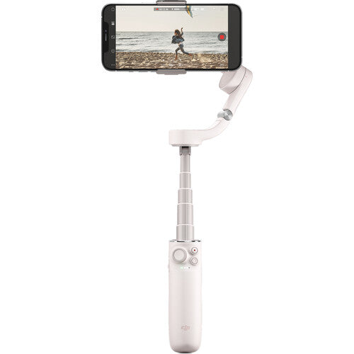 DJI OM 5 White Smartphone Gimbal Stabilizer - 3-Axis Handheld Stabilizer for iPhone & Android, Vlogging, Live Streaming, Travel & Action Shots