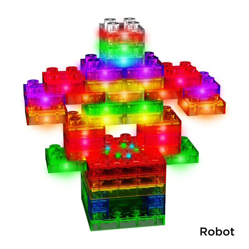 Circuit Blox™ BYO Sound & Touch Activated Light Show Kit - DIY Electronic Building Blocks for Kids & Teens - Perfect for STEM Learning, Science Projects & Interactive Play at Home or School