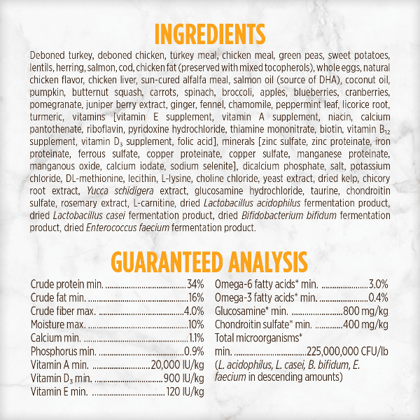 Nutrience Grain Free Turkey, Chicken & Herring Dry Dog Food - 10kg (22 lbs) Premium High Protein Recipe for Adult Dogs - Perfect for Sensitive Stomachs & Active Pets