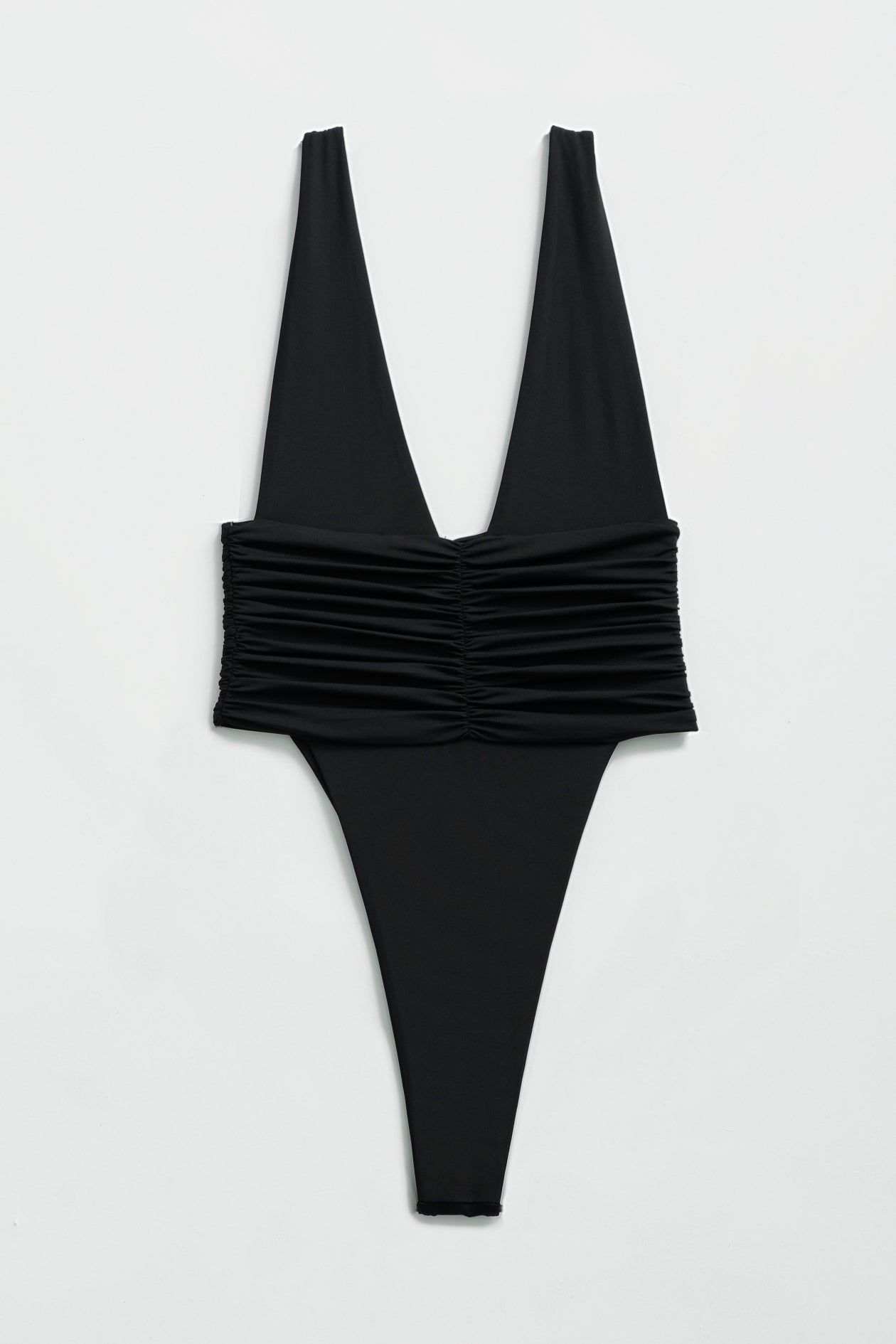 Echo One Piece Swimsuit - Black Women's One Shoulder Monokini for Beach, Pool, and Summer Vacations