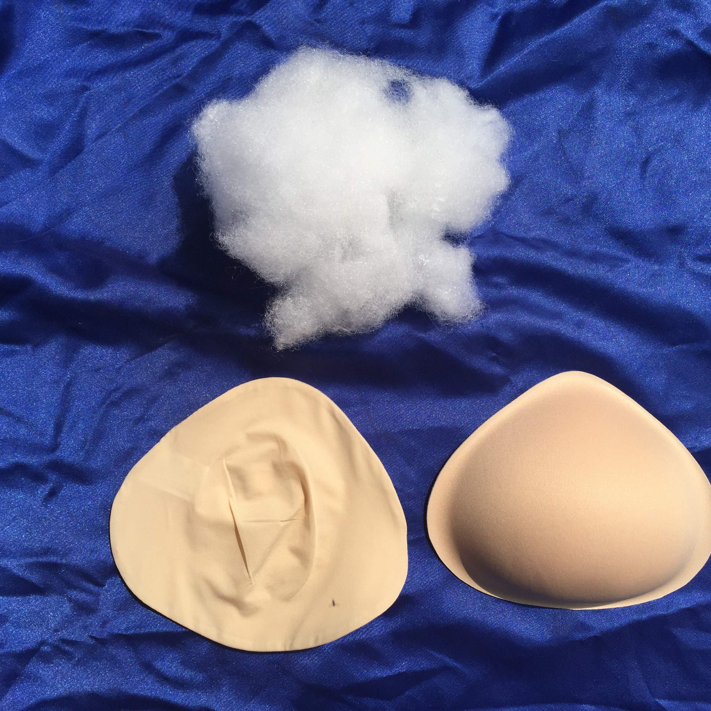Premium Soft Comfortable Breast Forms for Mastectomy - Natural Looking Temporary False Cotton Breast Pads for Post-Surgery Recovery & Everyday Comfort | Ideal for Breast Cancer Survivors, Transgender Women & Cosplay