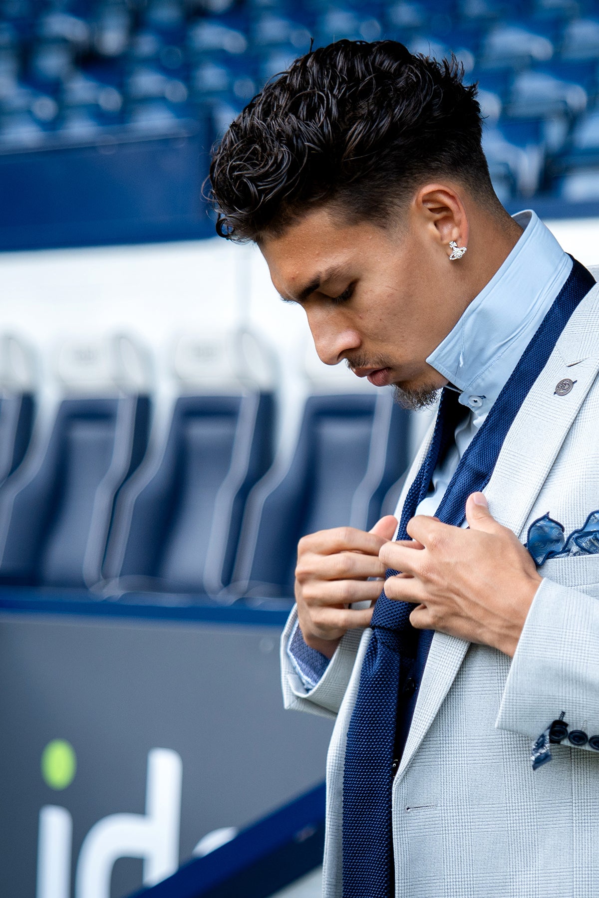 BROMLEY Stone Suit with Kelvin Navy Waistcoat - Premium Men's Formal Wear for Business, Weddings & Special Occasions | WBA Collection