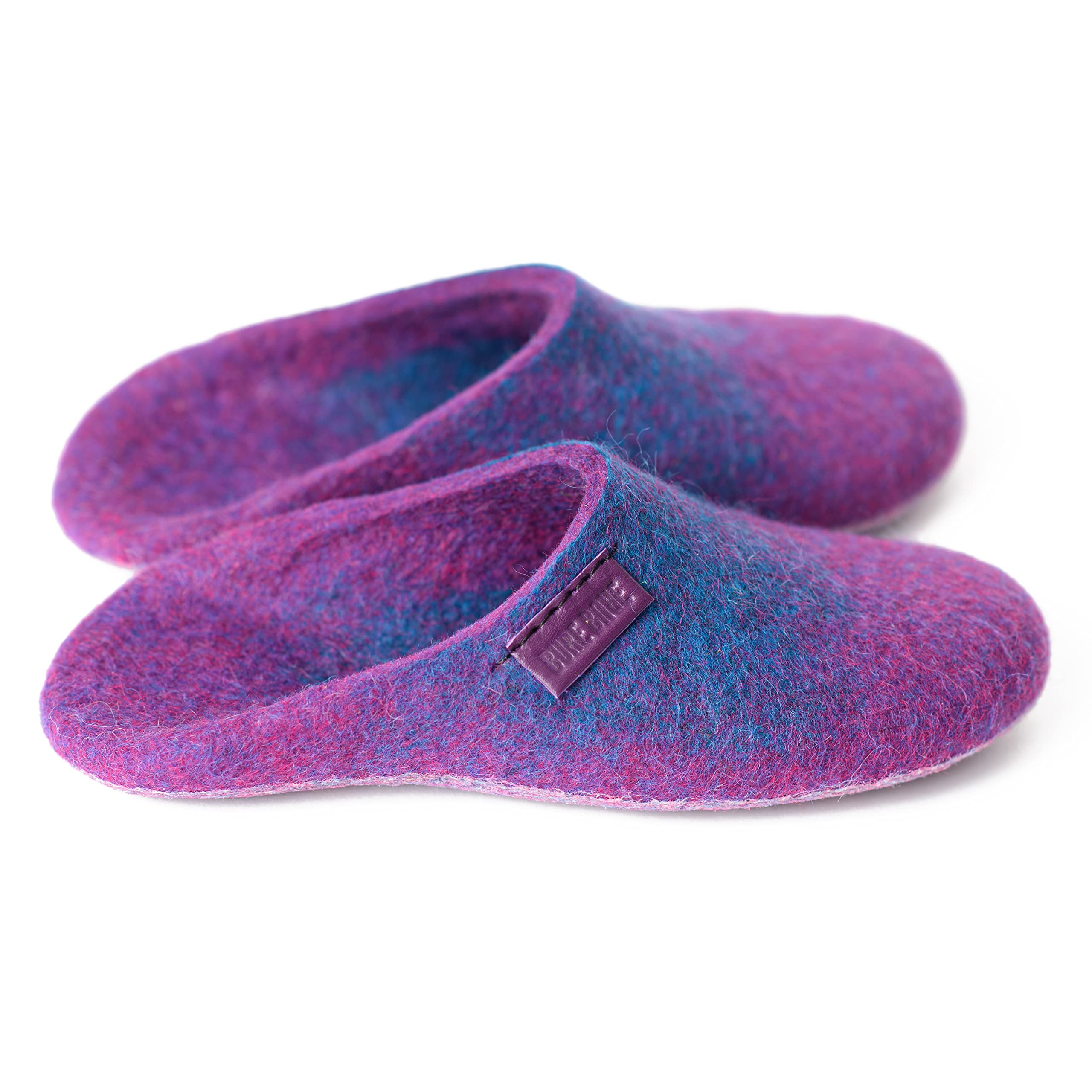 Cozy Felted Wool Slippers for Women - Non-Slip Indoor/Outdoor House Shoes - Perfect Mothers Day Gift for Her - Ideal for Home, Office & Relaxation