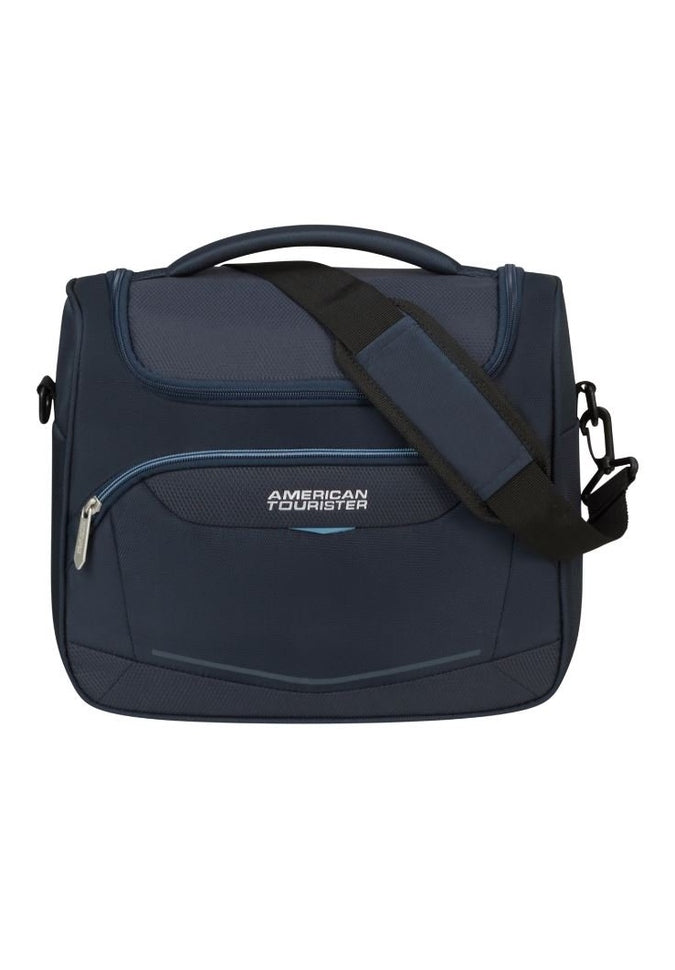 American Tourister Summerride Large Toiletry Bag for Travel - Waterproof Cosmetic Makeup Organizer with Hanging Hook, Perfect for Vacation, Gym & Business Trips