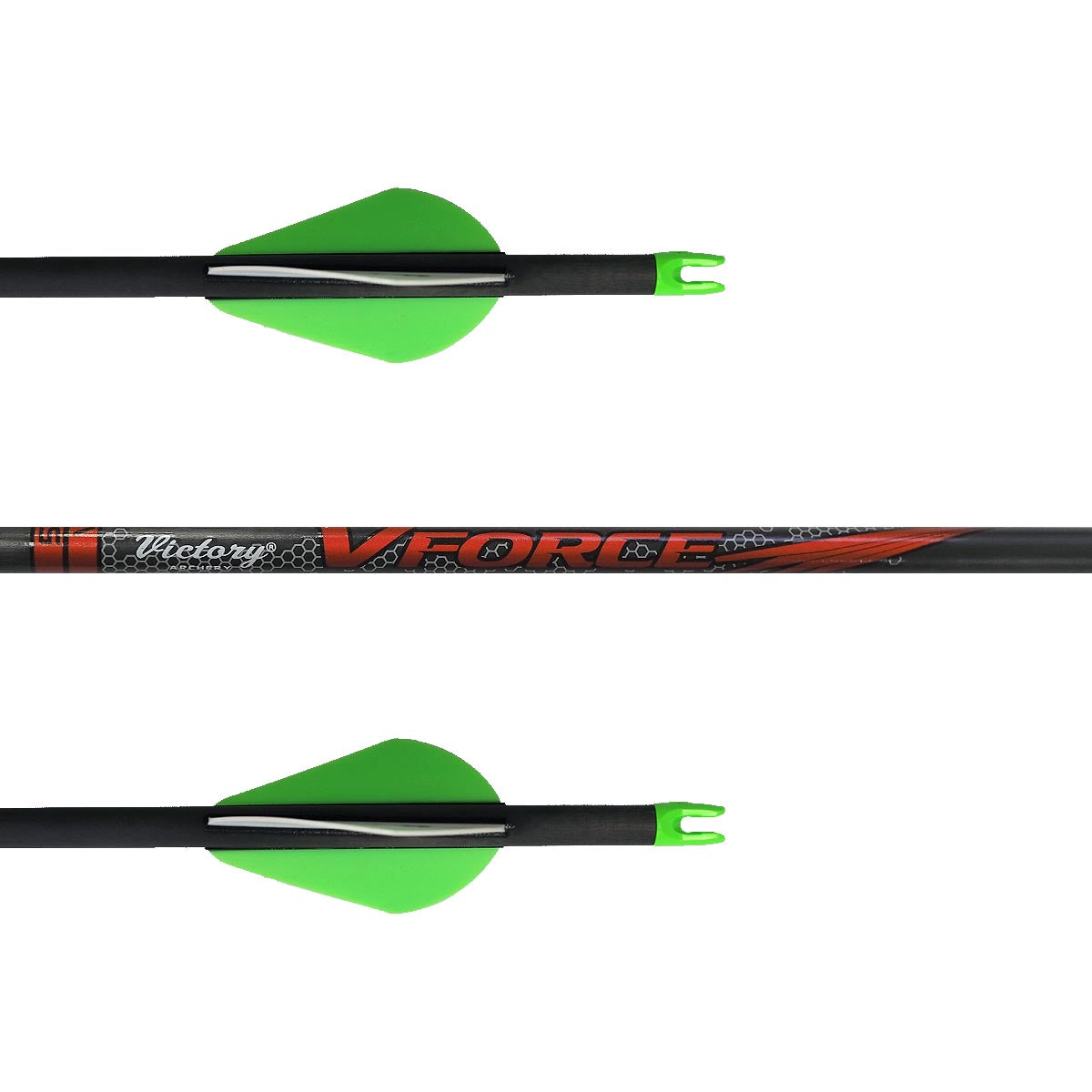 Victory VForce Sport V6 Arrow with Vanes - High Performance Carbon Arrows for Target Shooting & Hunting | Perfect for Outdoor Sports & Archery Practice