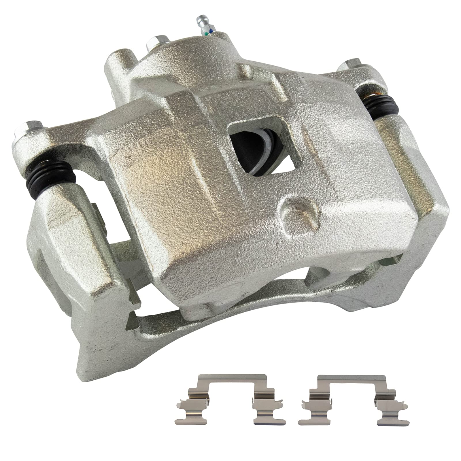 TRQ High-Performance Front Brake Kit - Semi-Metallic Vented Brake Pads & G-Coated Rotors for 2007-2012 Dodge Caliber | Improved Stopping Power for City Driving & Highway Commutes