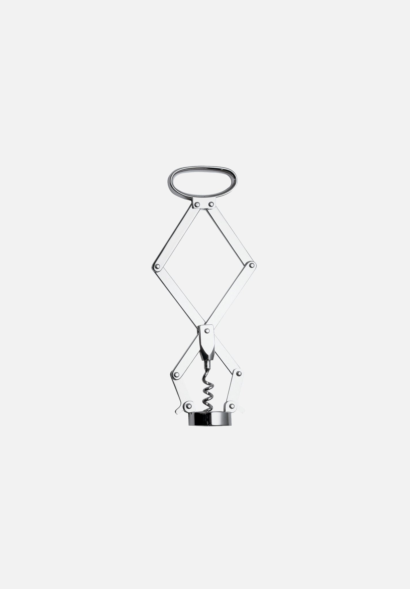 Alessi Socrates Corkscrew - Premium Stainless Steel Wine Opener with Ergonomic Design - Perfect for Wine Lovers, Dinner Parties & Gifts