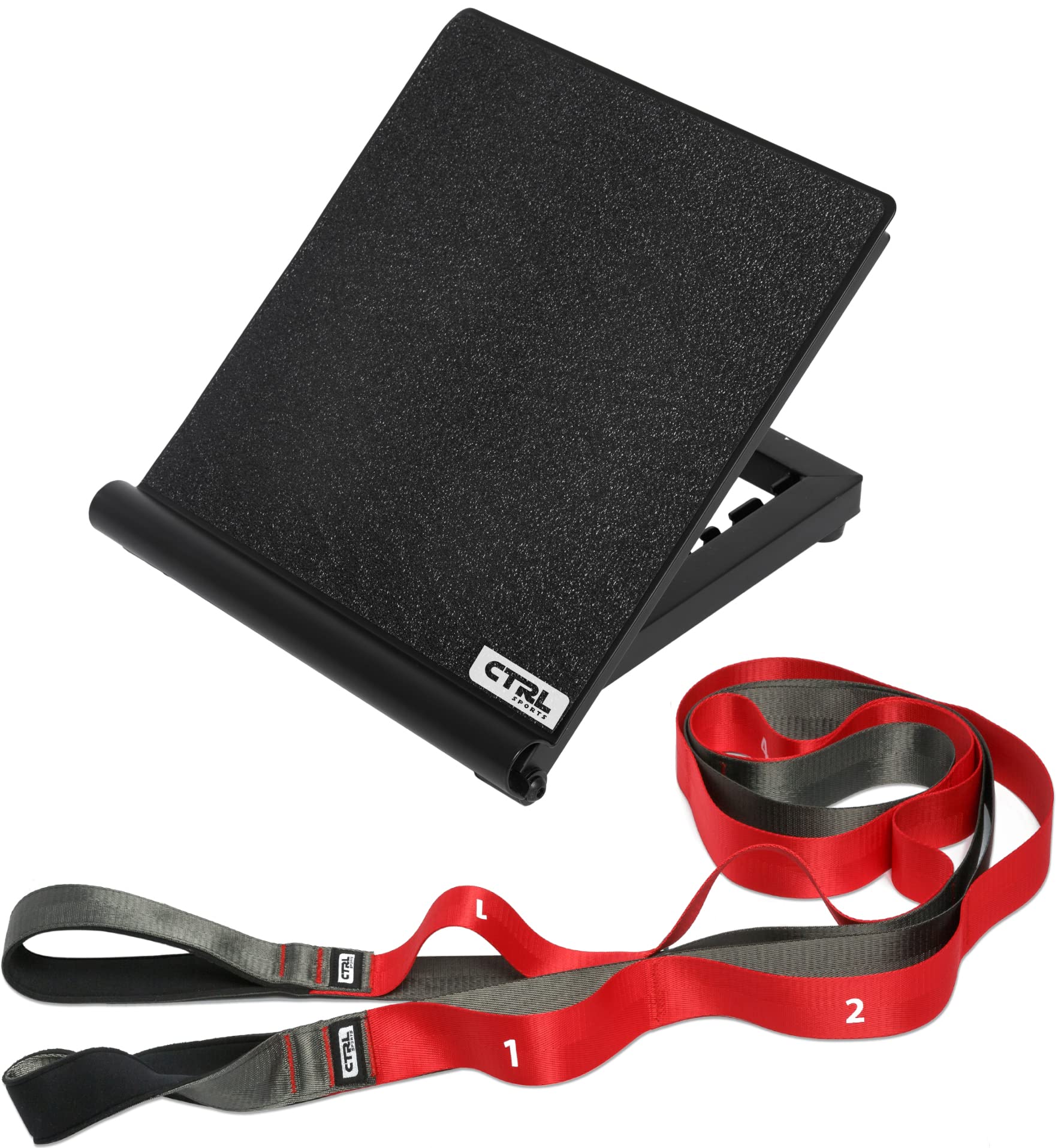 Premium Non-Elastic Stretching Strap with Loops - Physical Therapy & Yoga Stretch Band for Flexibility Training, Exercise Equipment for Hamstring, Leg & Fascia Stretching - Ideal for Home Workouts, Gym, Pilates & Rehabilitation
