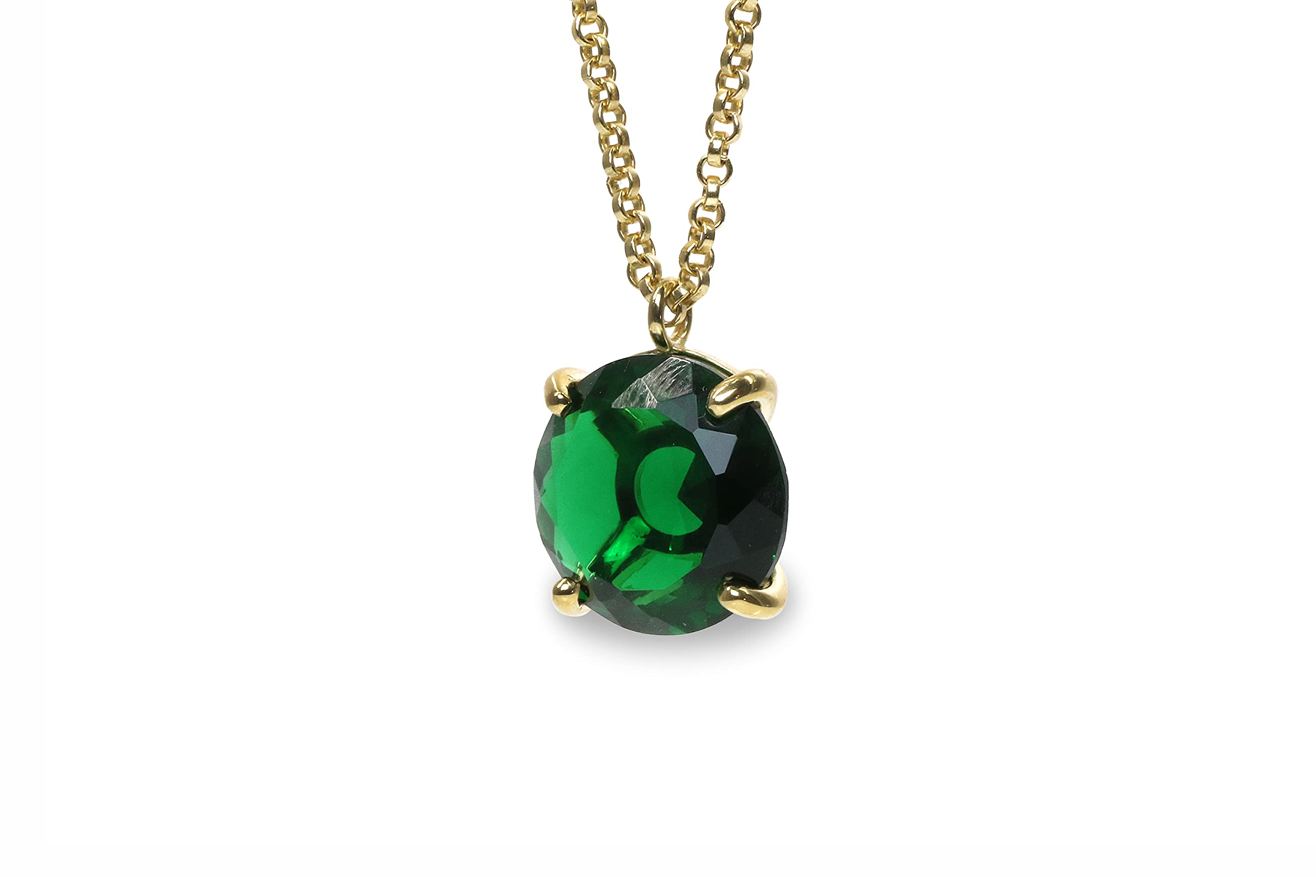 Exquisite Emerald Gemstone Necklace for Women - Handcrafted Luxury Jewelry, Elegant Fashion Necklace for Everyday Wear, Perfect Birthday Gift for Mom, Sister, Wife & Best Friend - Custom Birthstone Jewelry | Ideal for Special Occasions, Anniversaries & Romantic Gifts