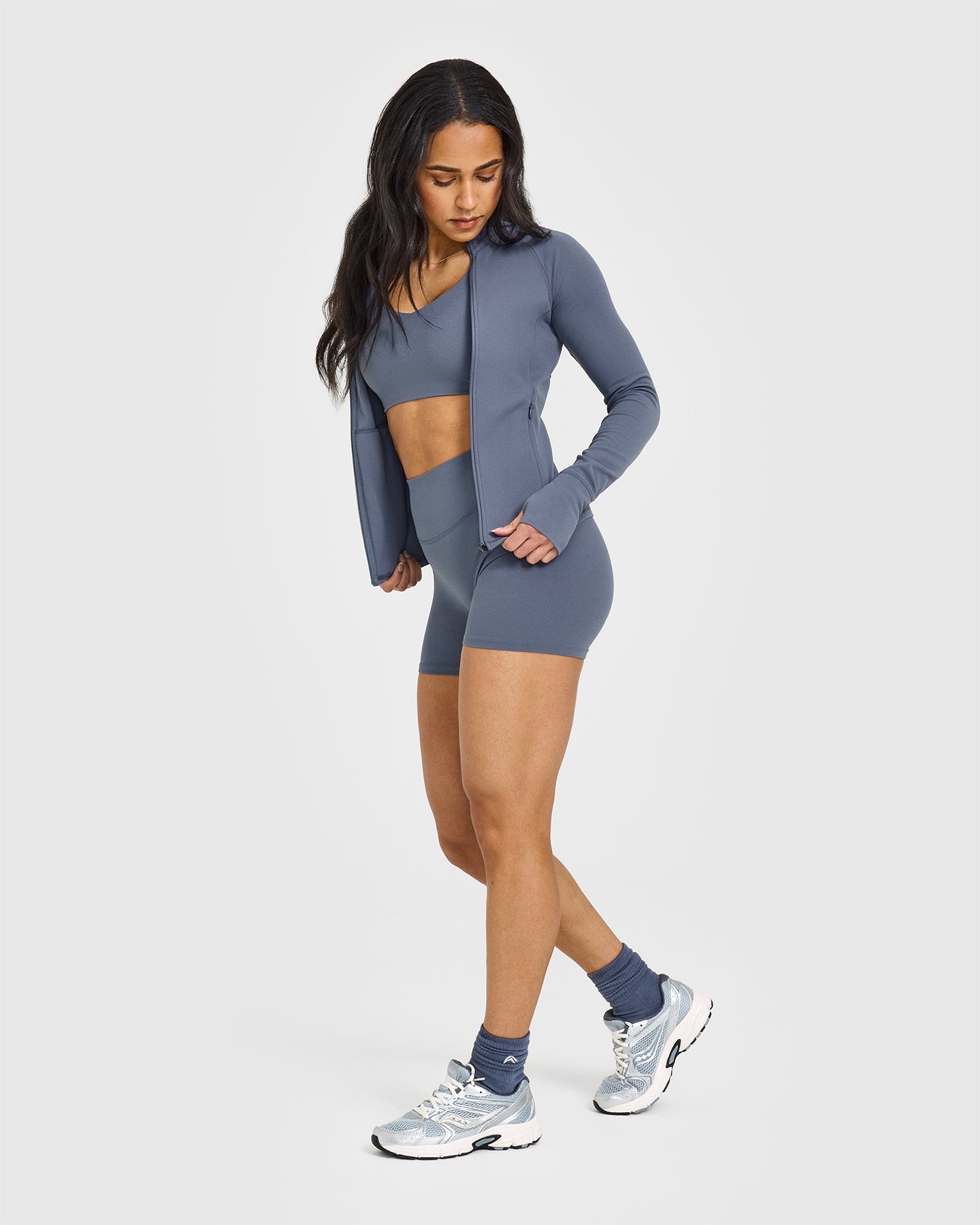 SoftMotion™ Lightweight Jacket for Men & Women - Granite Blue | Comfortable & Stylish Outdoor Wear for Hiking, Travel & Everyday Use