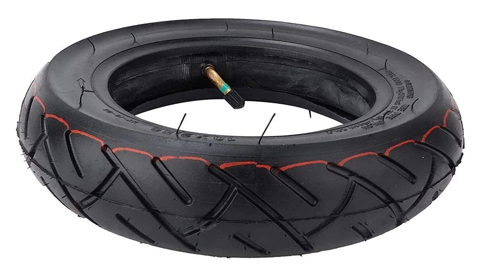 10 Inch Electric Scooter Tires - Solid Rubber Outer Tire with Inflatable Inner Tube Set | Lightweight Replacement Tires for E-Scooters | Durable Black Tires for Commuting & Urban Riding