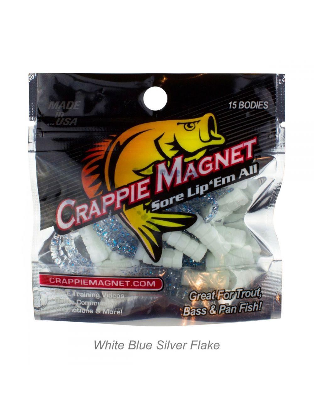 Leland Lures Crappie Magnet 15-Piece Soft Plastic Bait Kit for Crappie Fishing - Perfect for Freshwater Fishing & Ice Fishing
